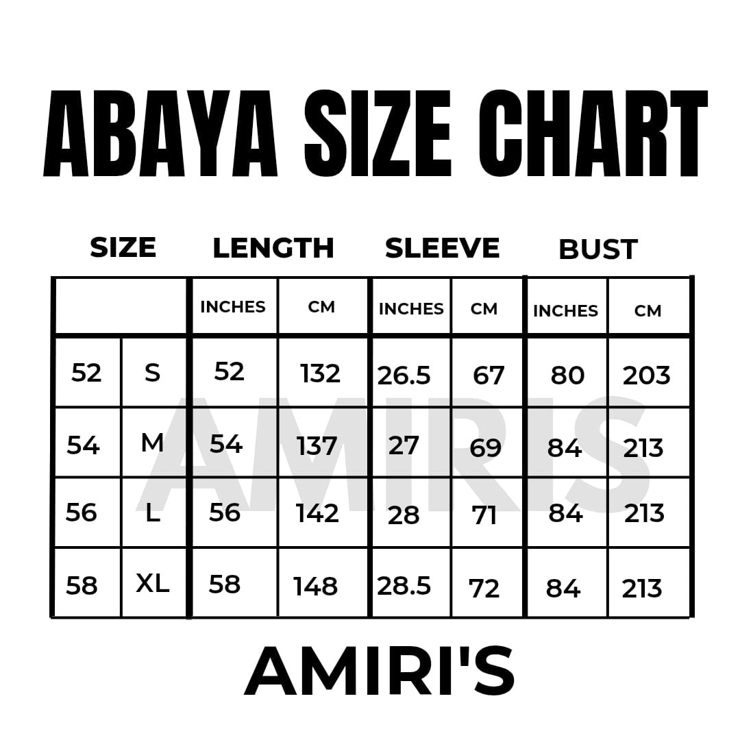 Winter Open Abaya