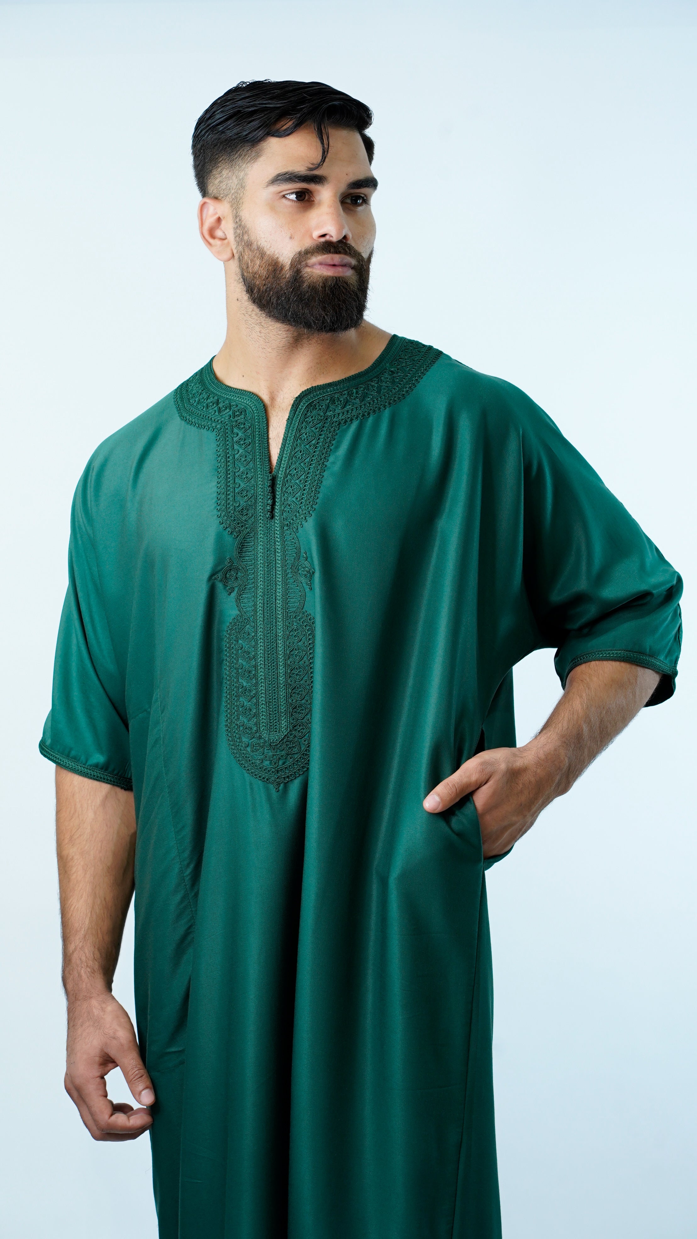 Green Moroccan Thobe