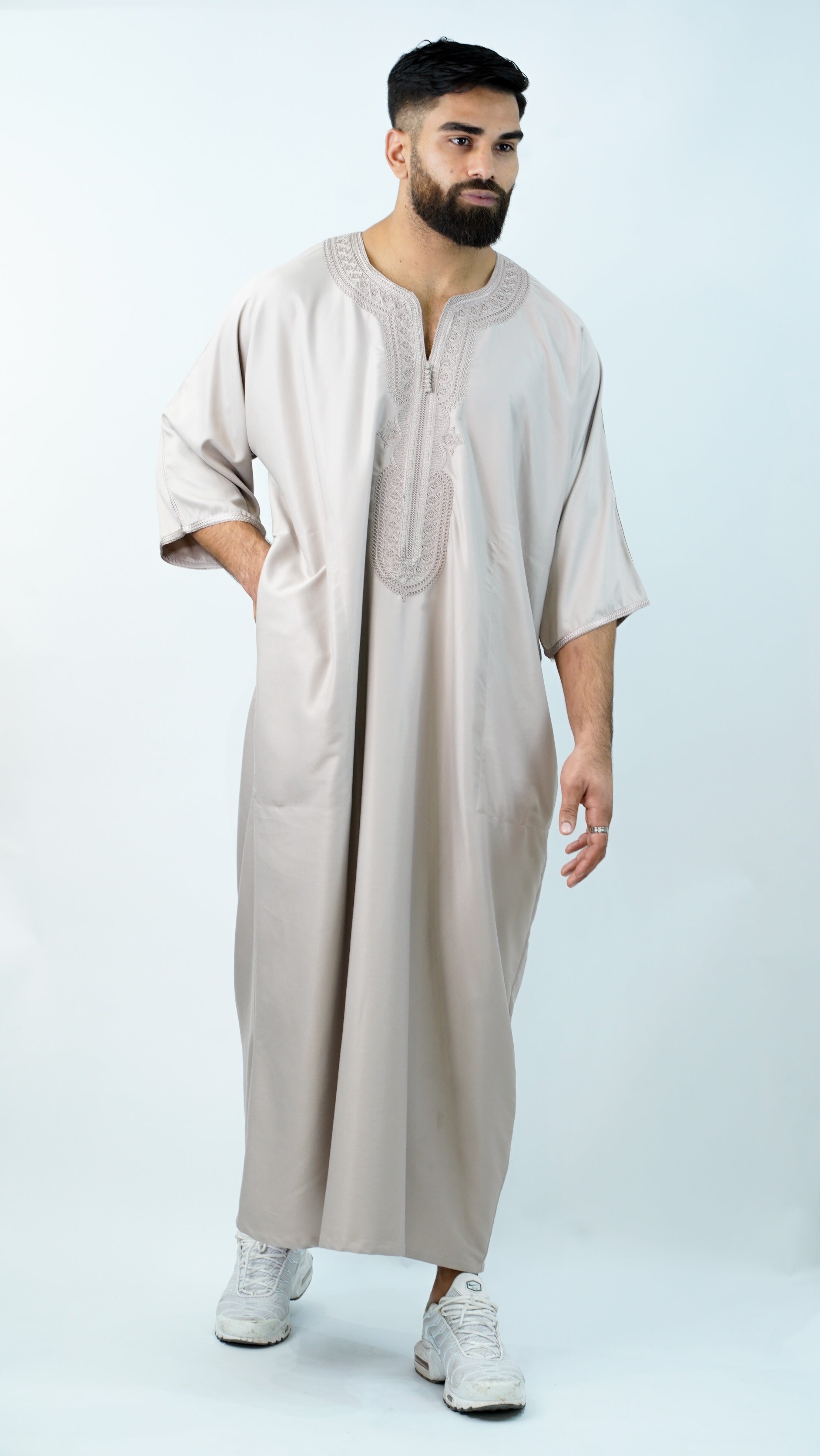 Nude Moroccan Thobe