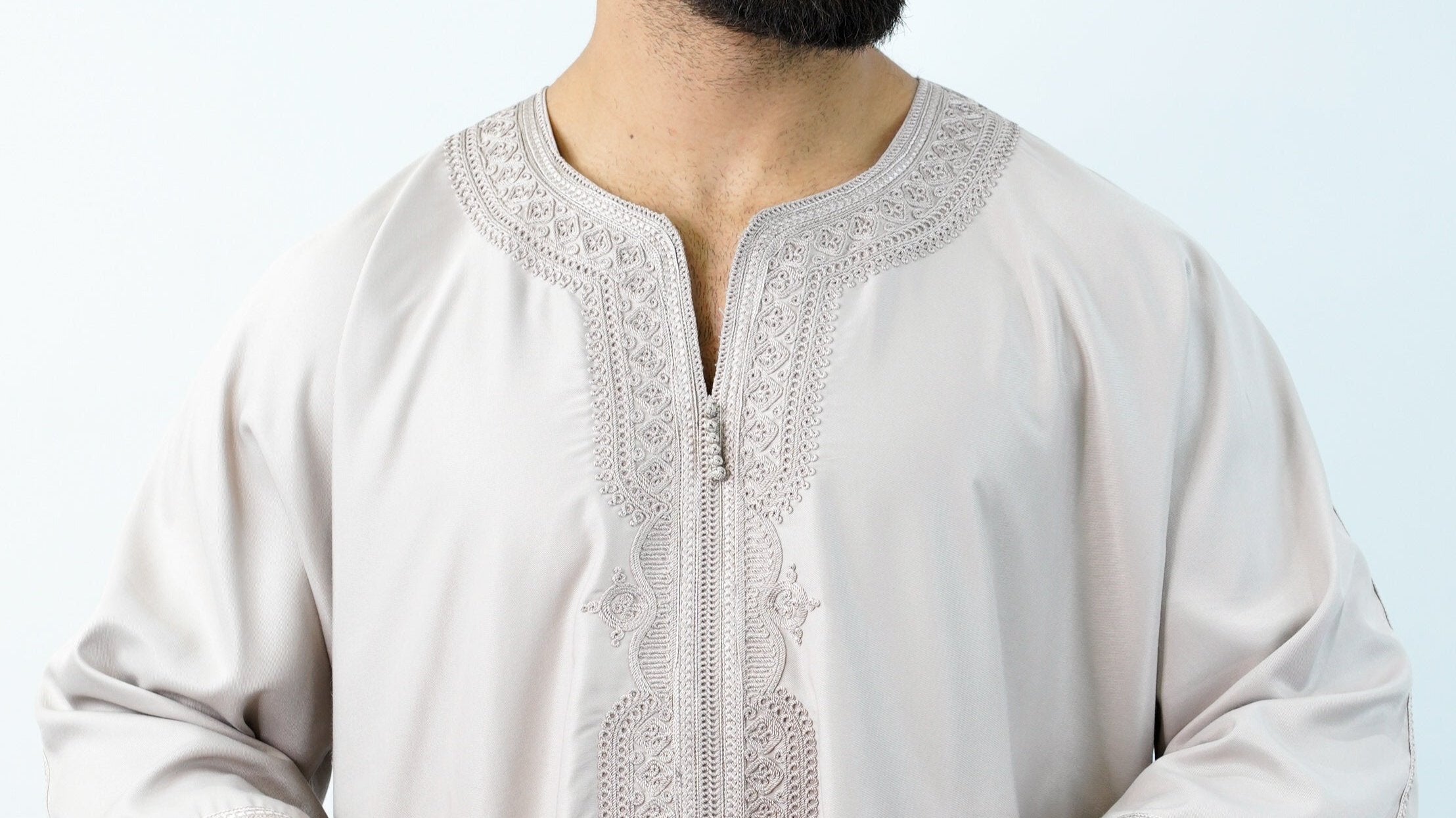 Nude Moroccan Thobe