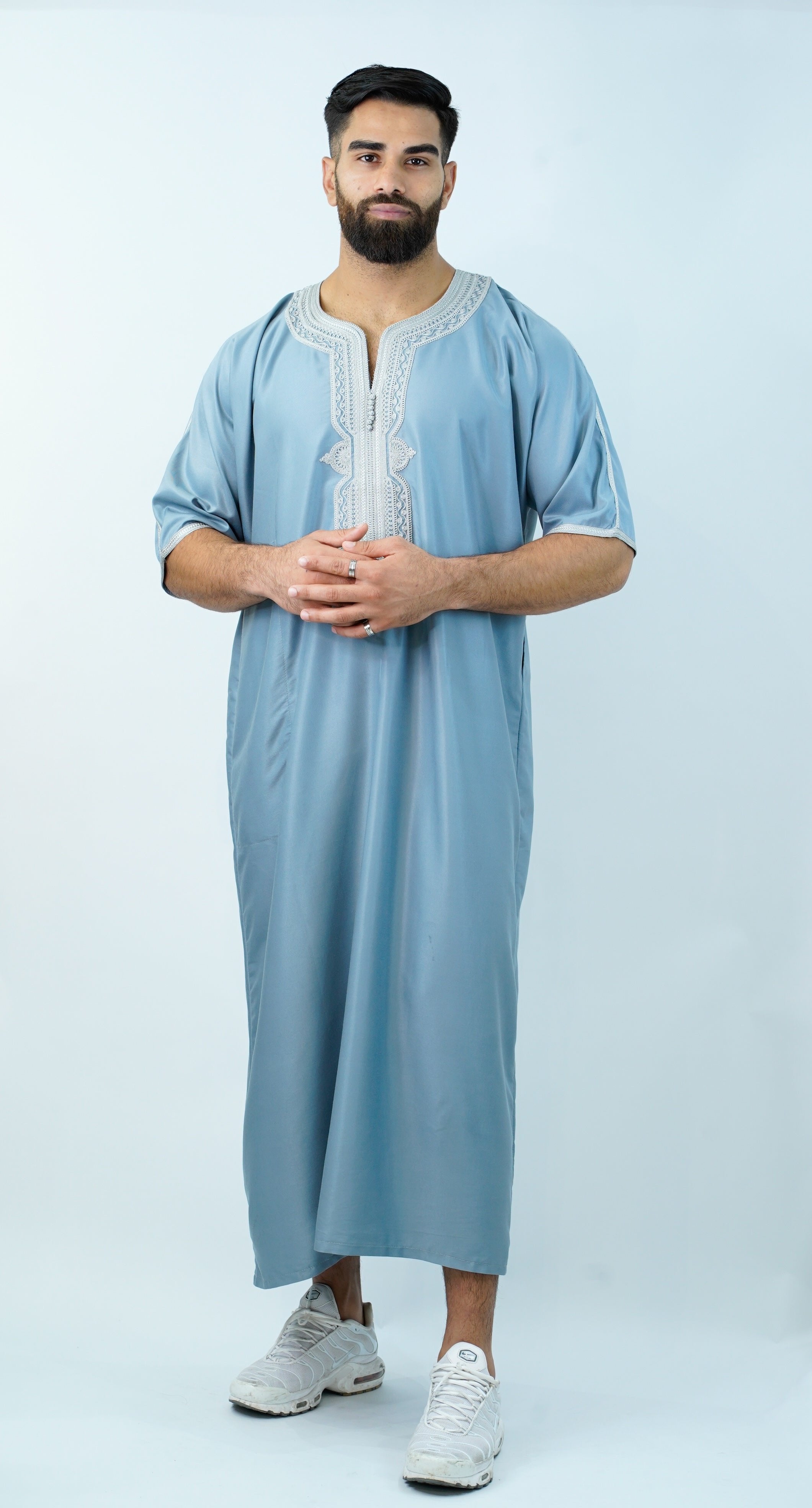 Grey Moroccan Thobe