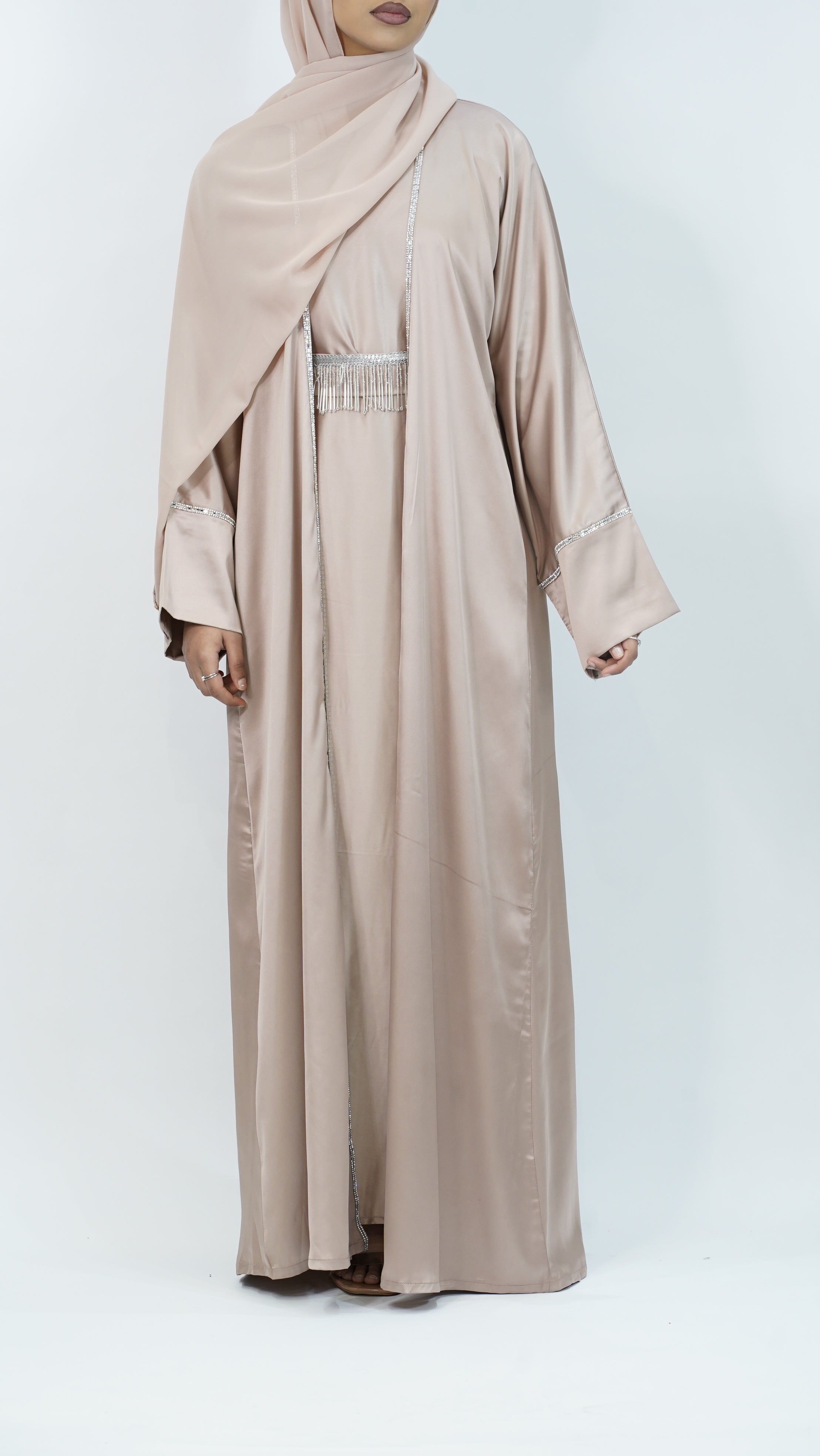 Safa Caramel Mist Abaya