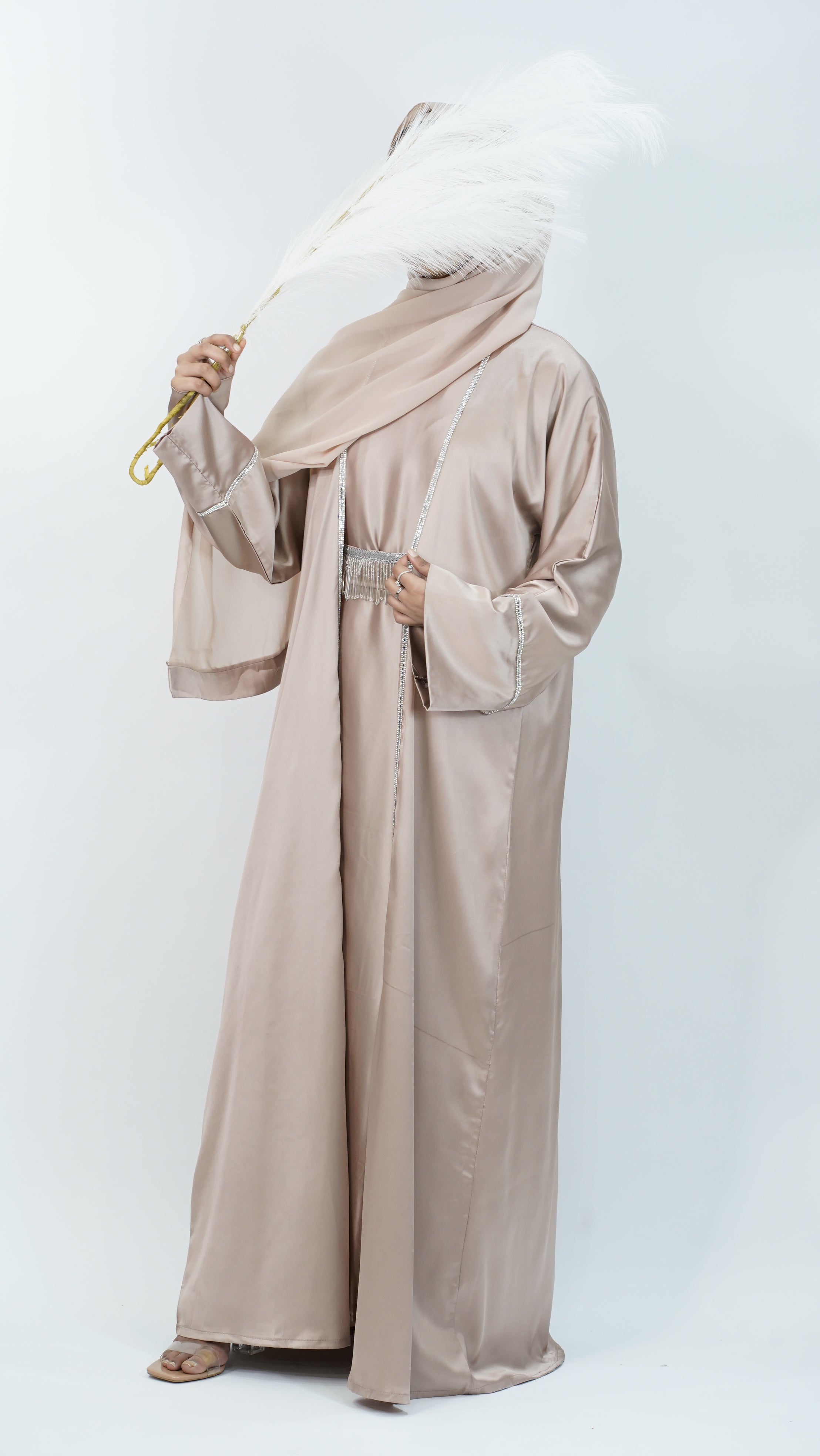 Safa Caramel Mist Abaya