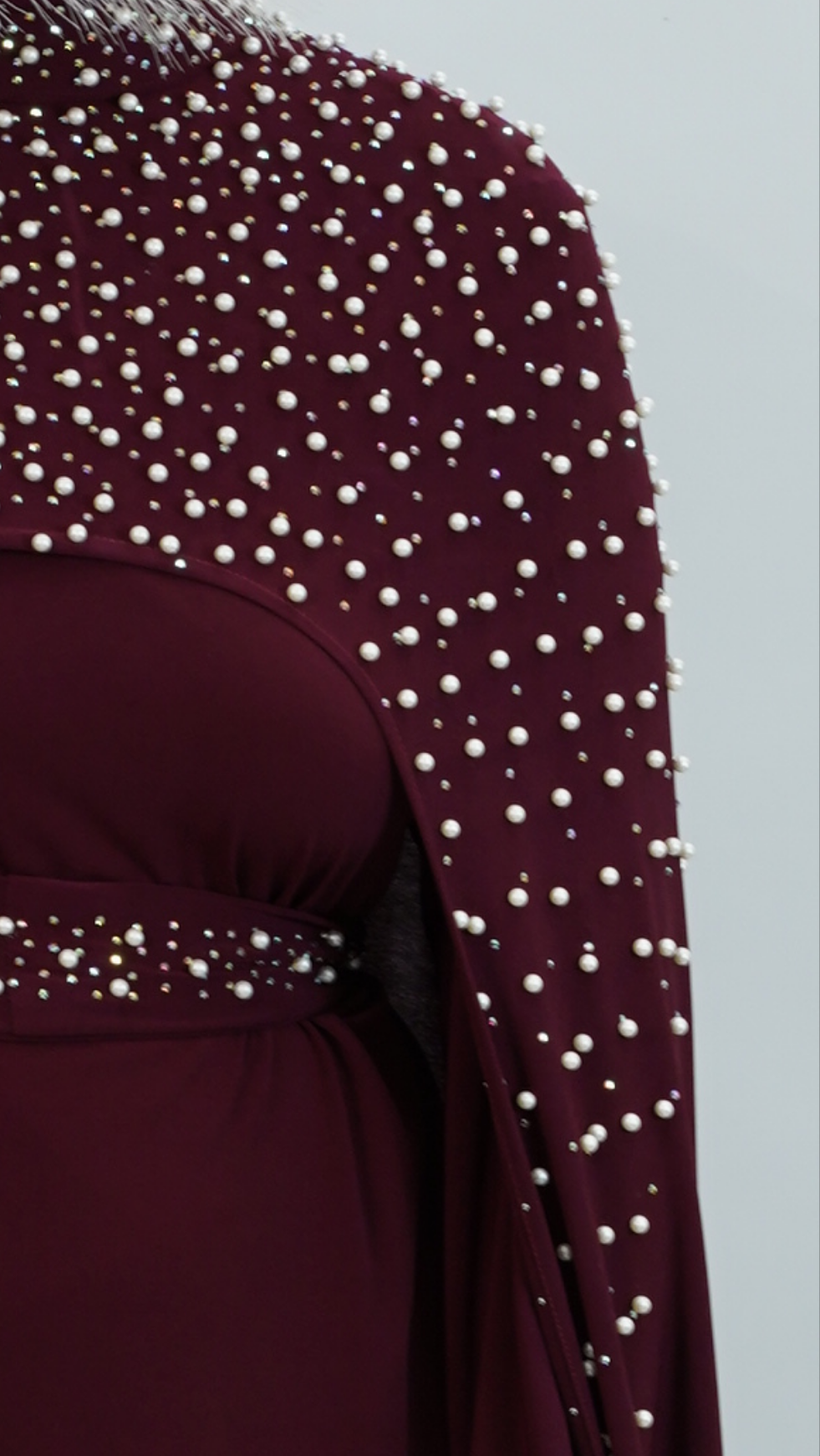 Elegant Maroon Long Dress
