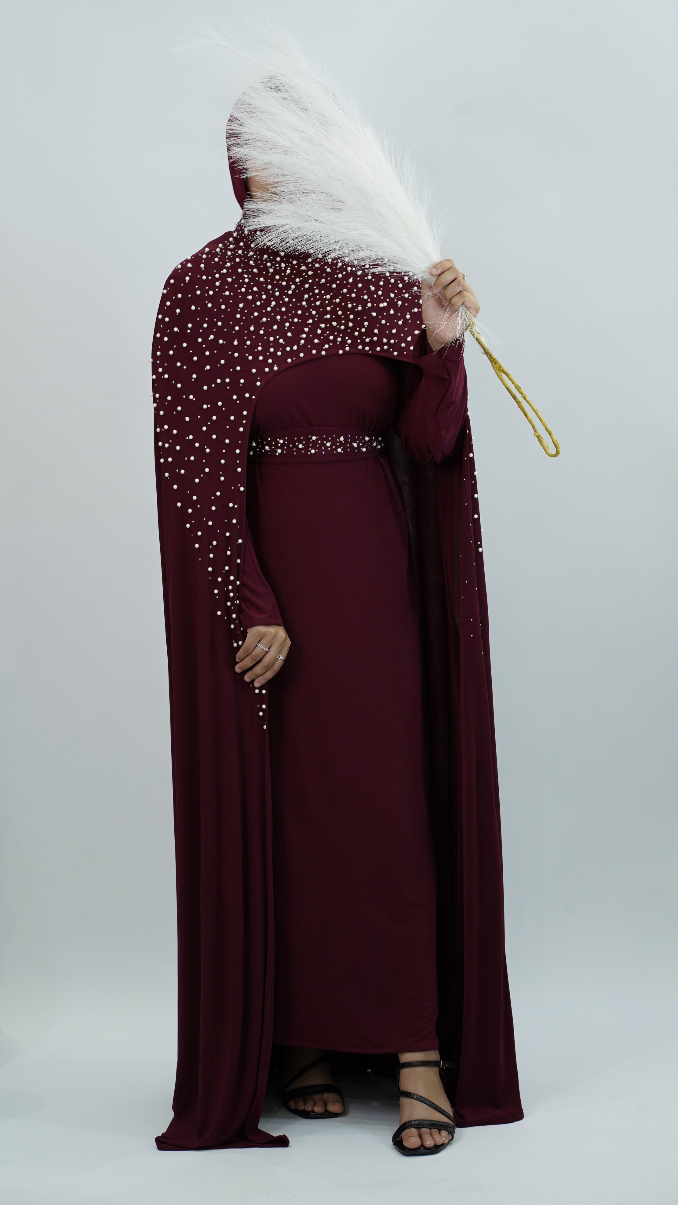 Elegant Maroon Long Dress