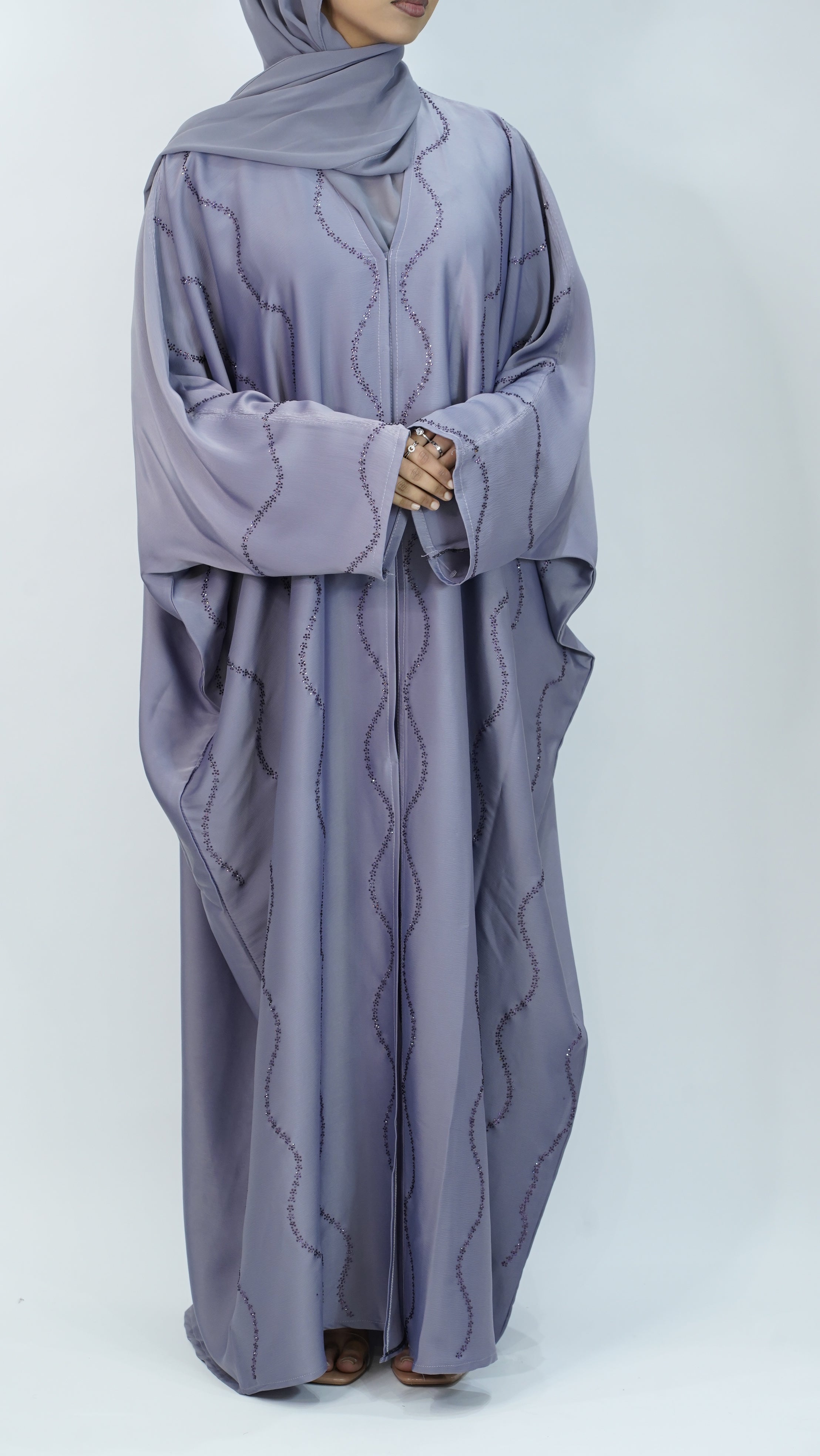 Haya Light Purple Abaya
