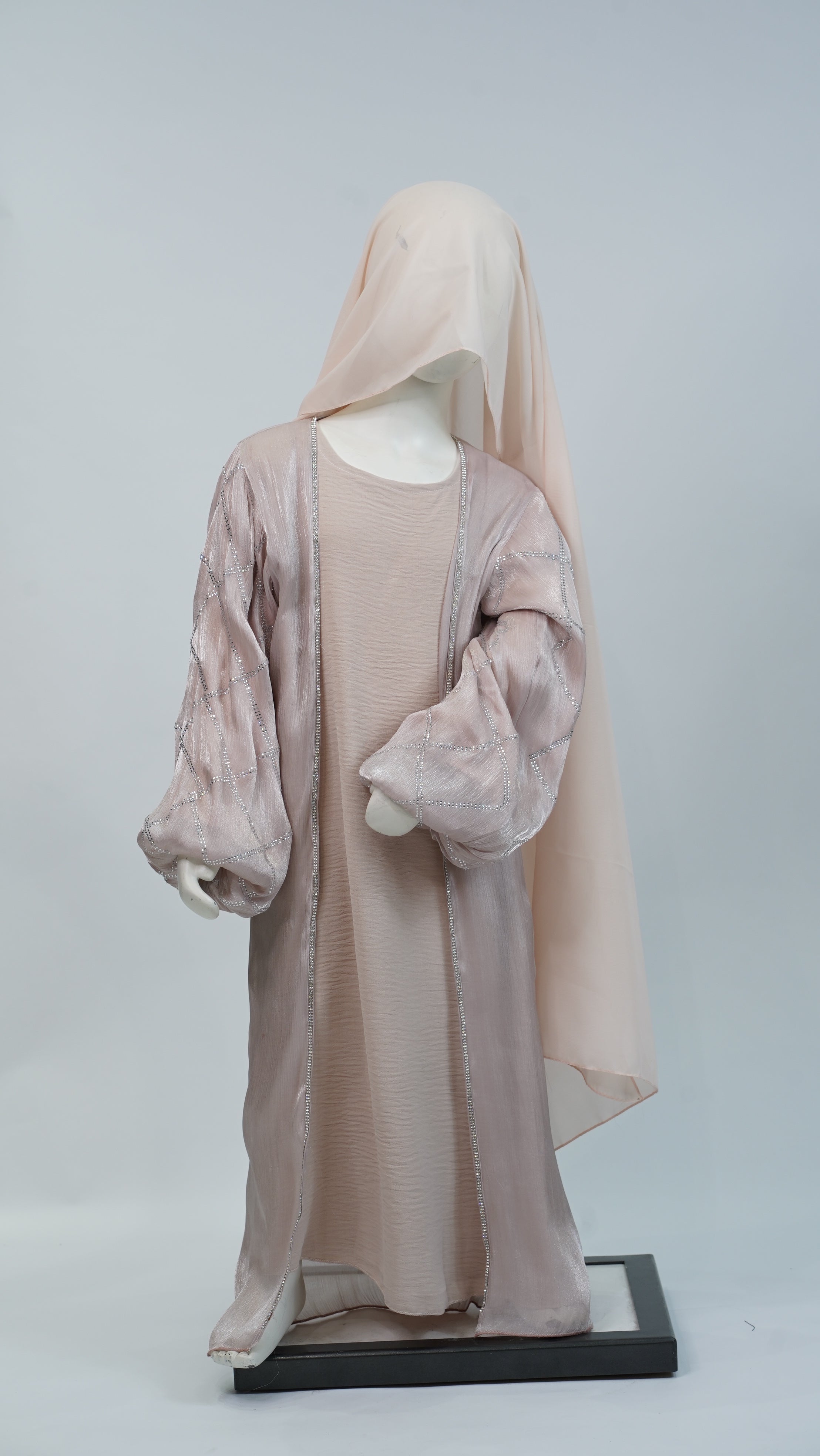 Negin Light Pink Kids Abaya