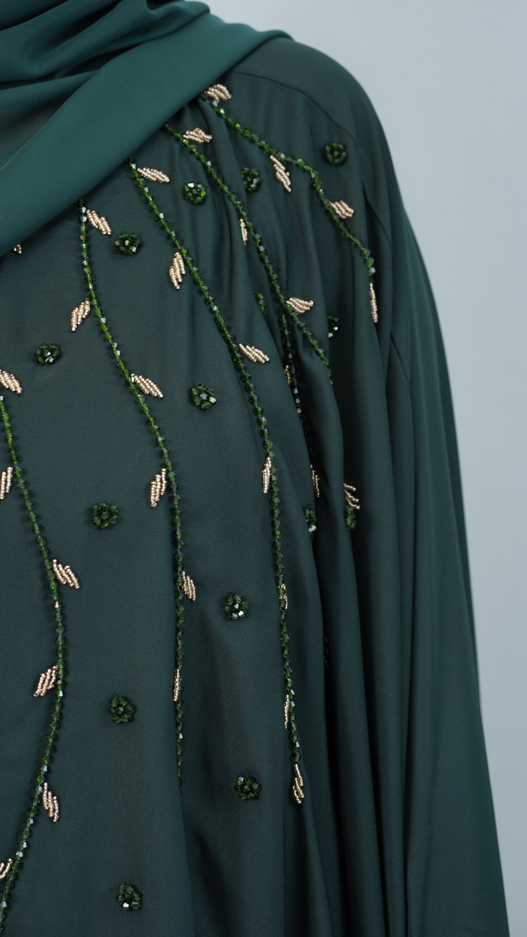 Turquoise Embroidery Kaftan