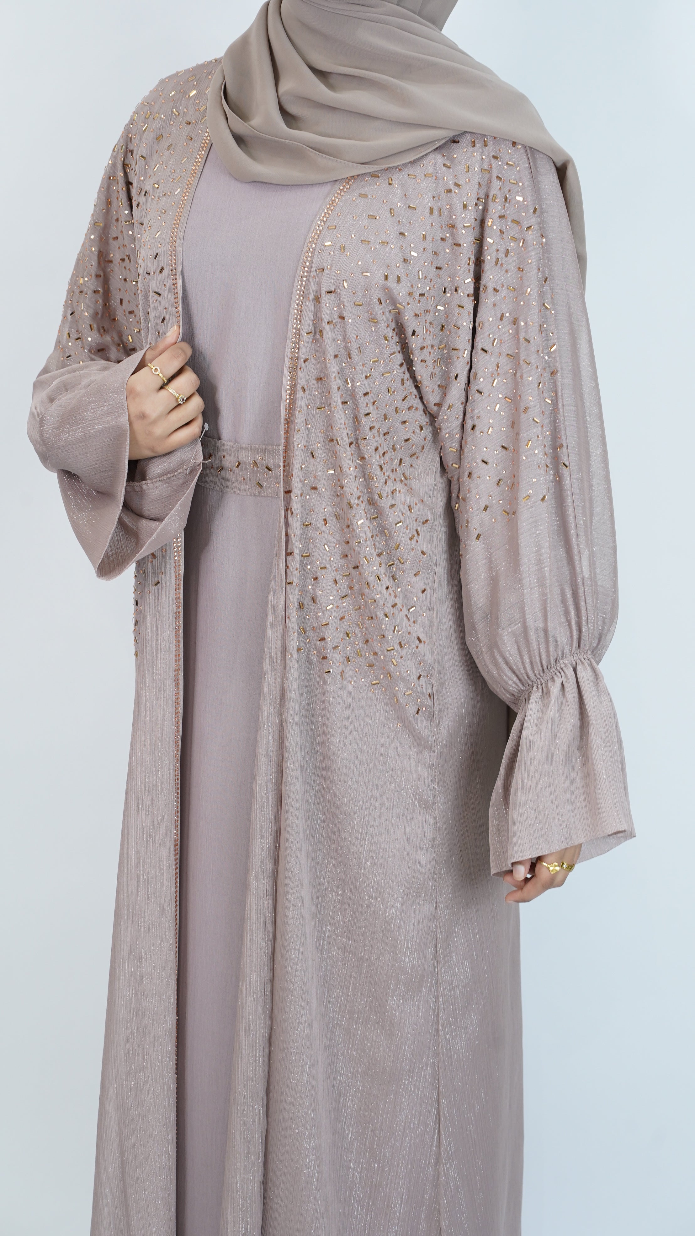 Barin Rose Gold Abaya