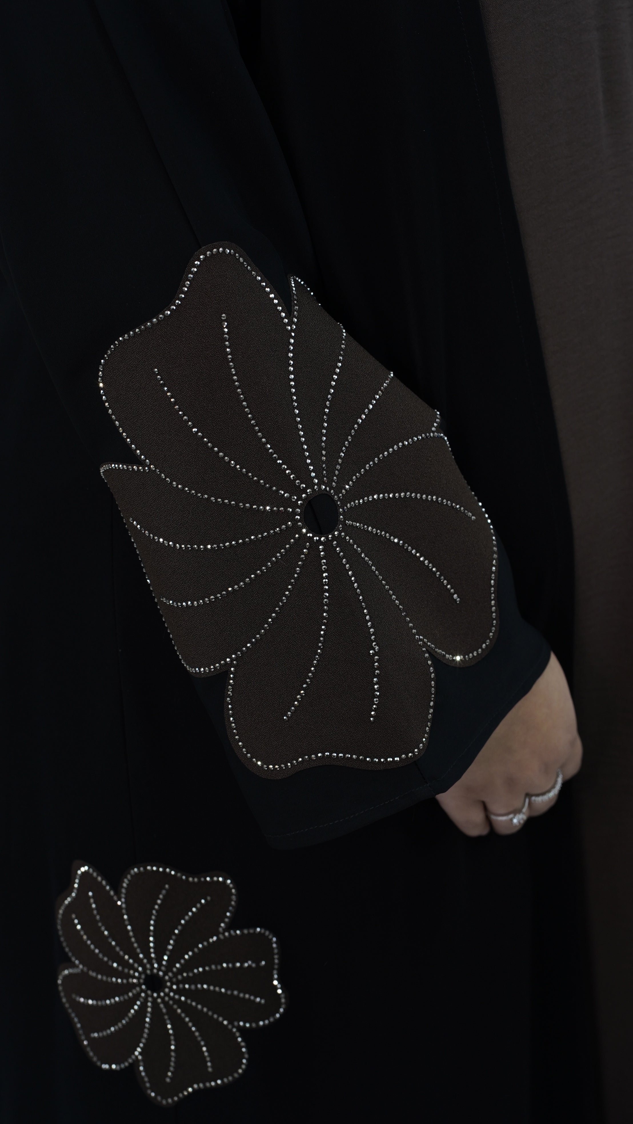 Brown Floral Dream Abaya