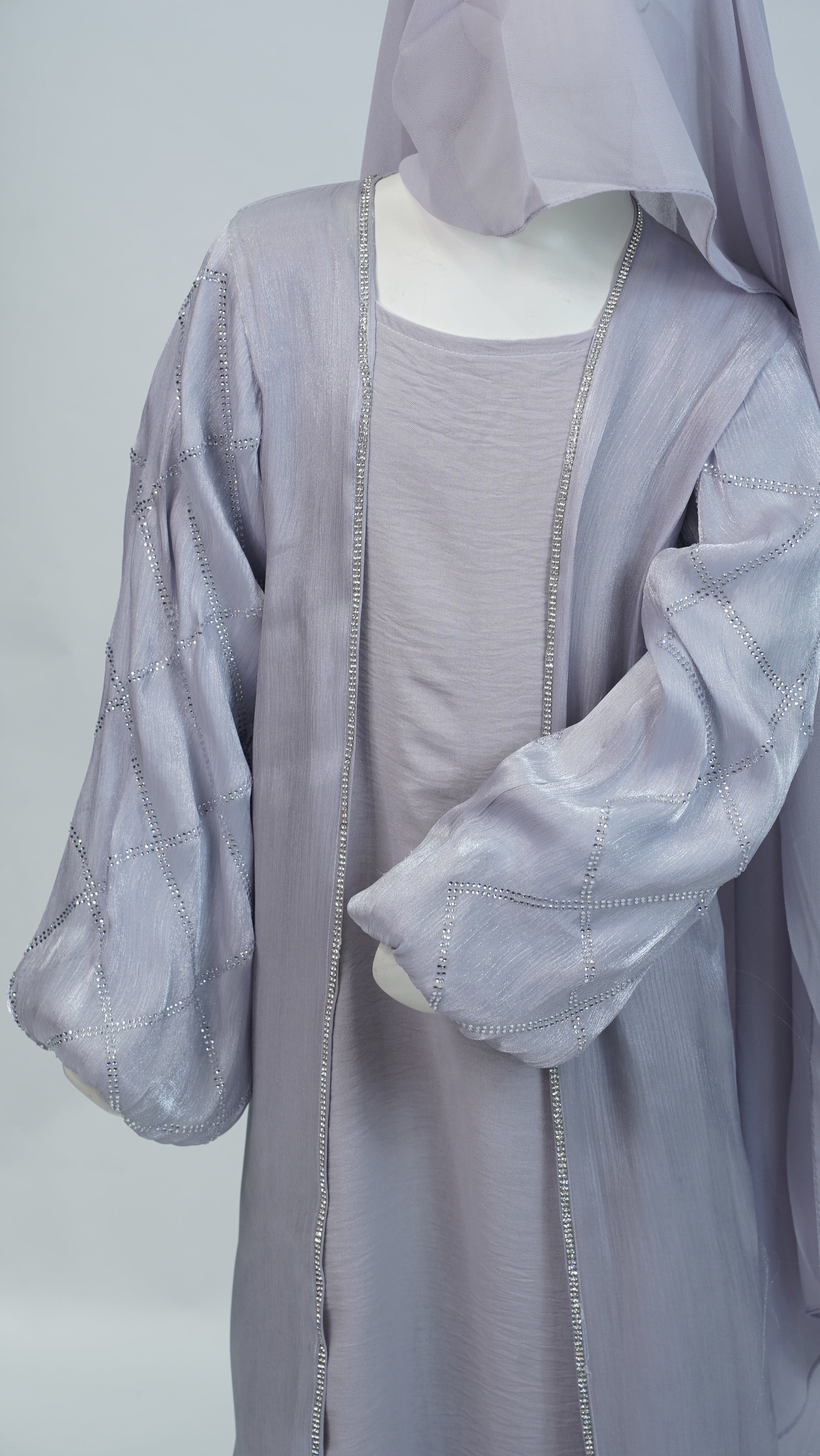 Negin Light Lilac Abaya
