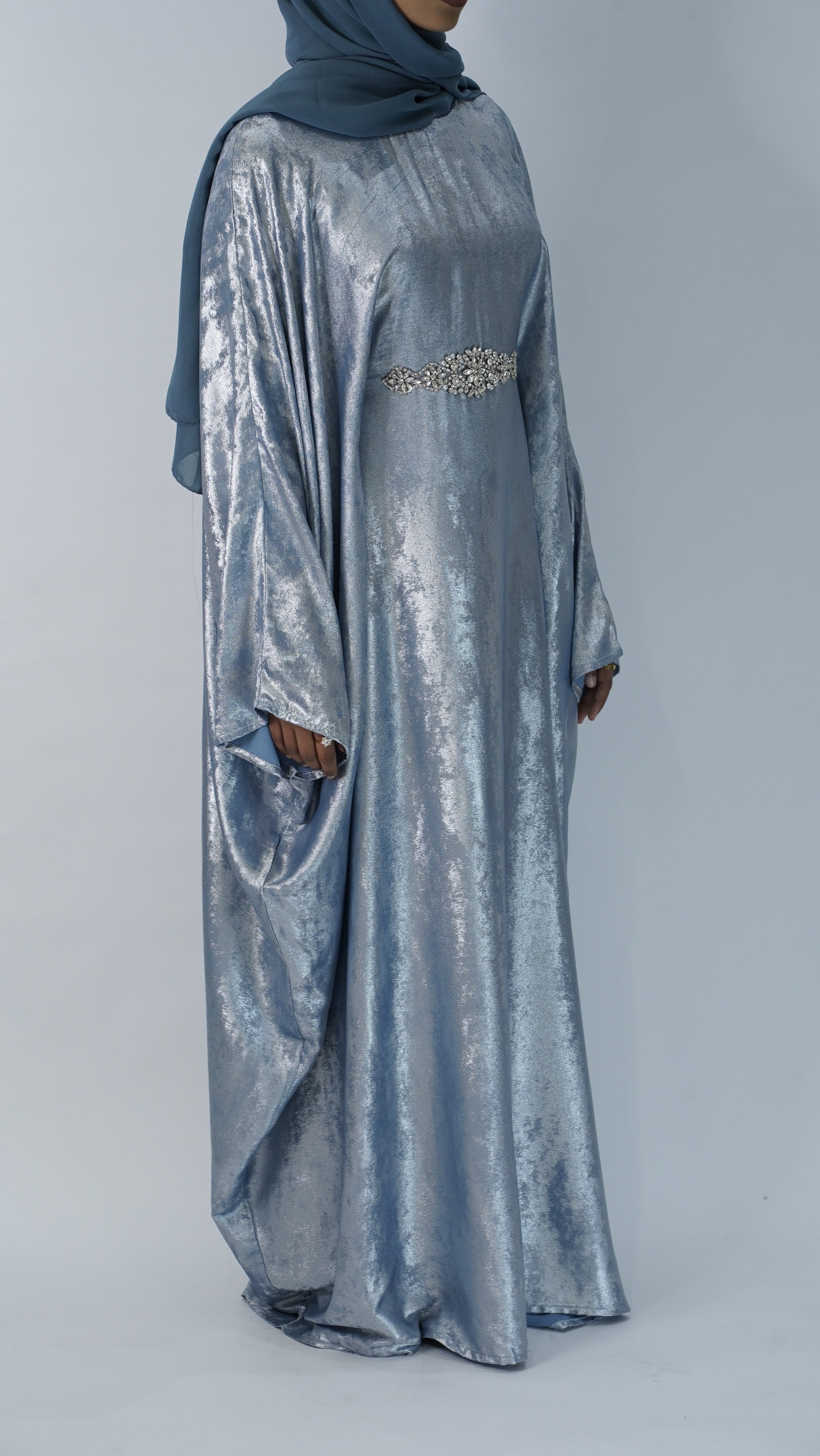 Noor Light Blue Abaya