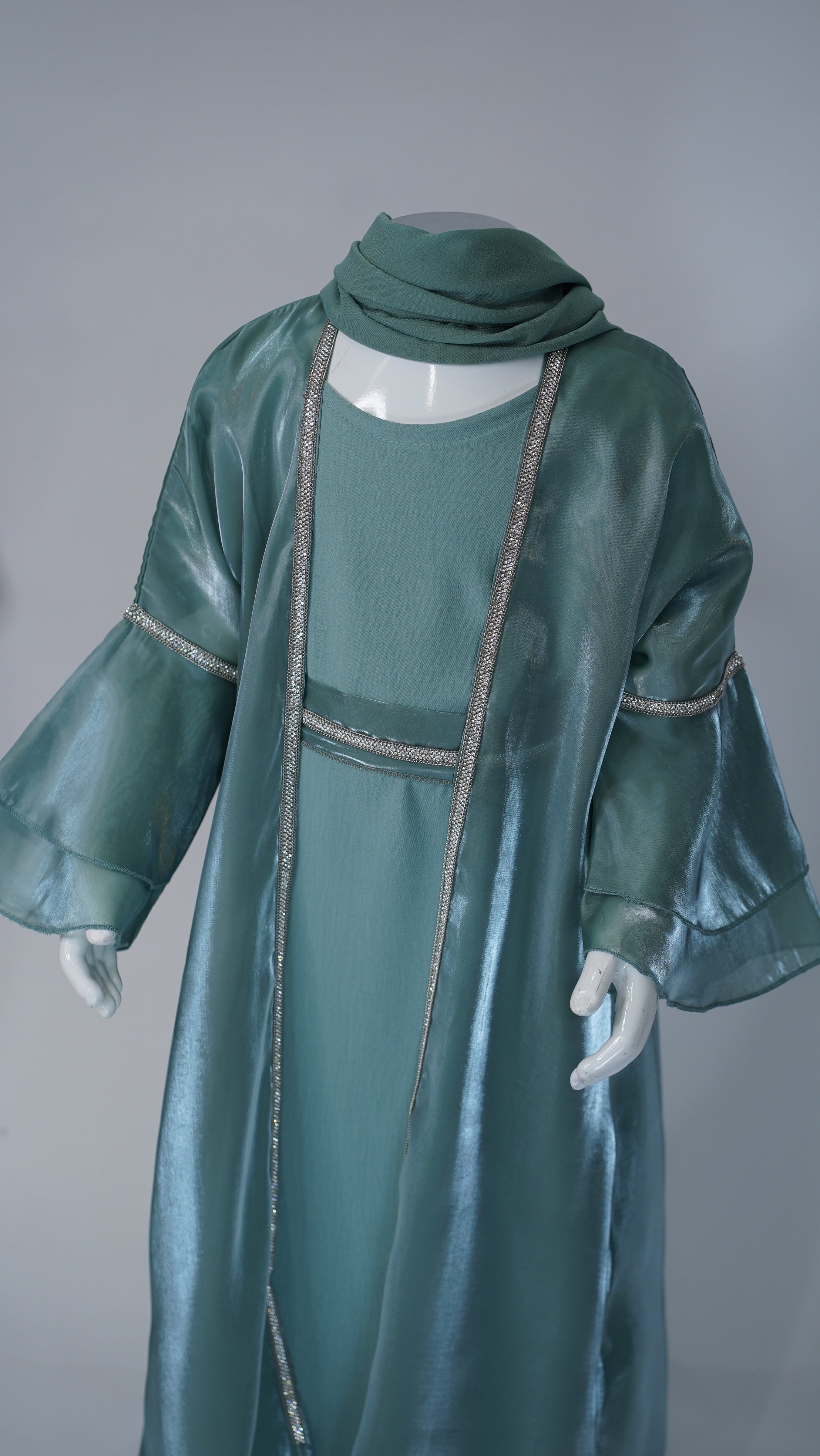 Hiba Turquoise Kids Abaya