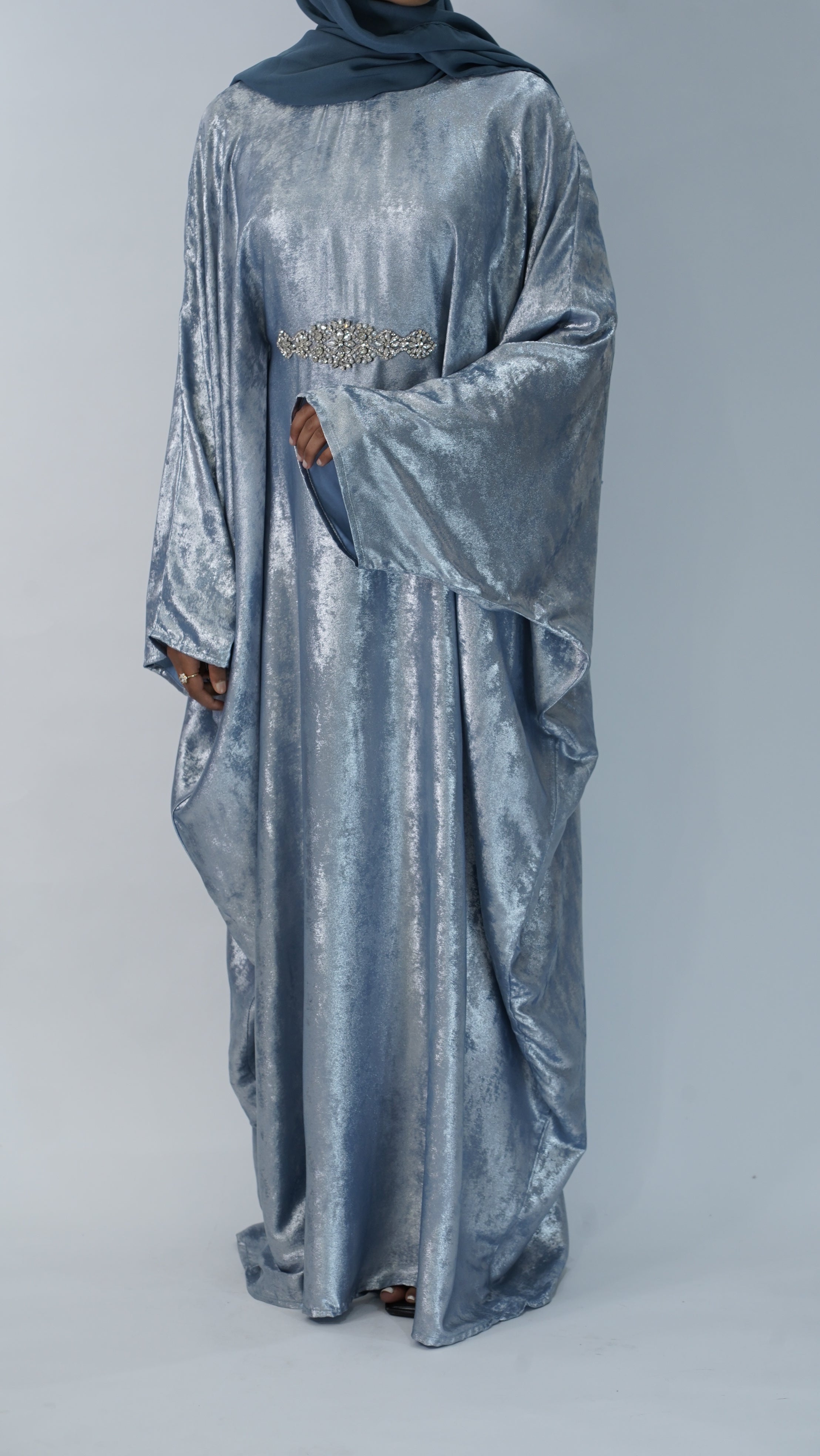 Noor Light Blue Abaya