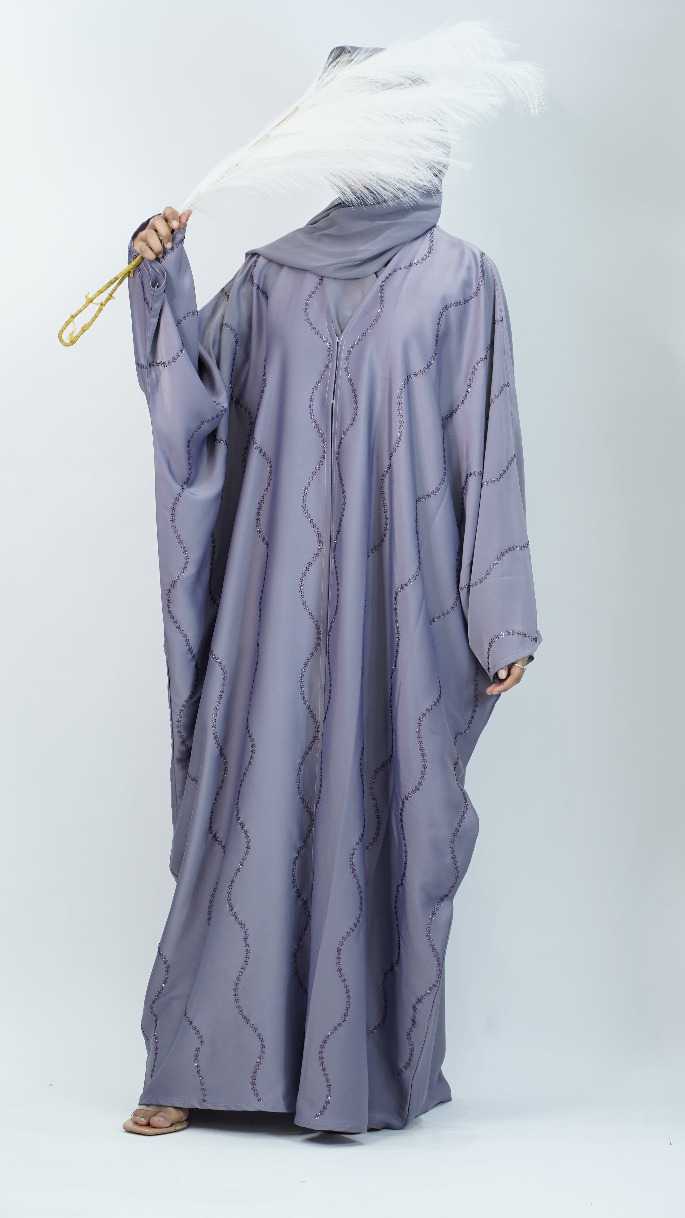 Haya Light Purple Abaya