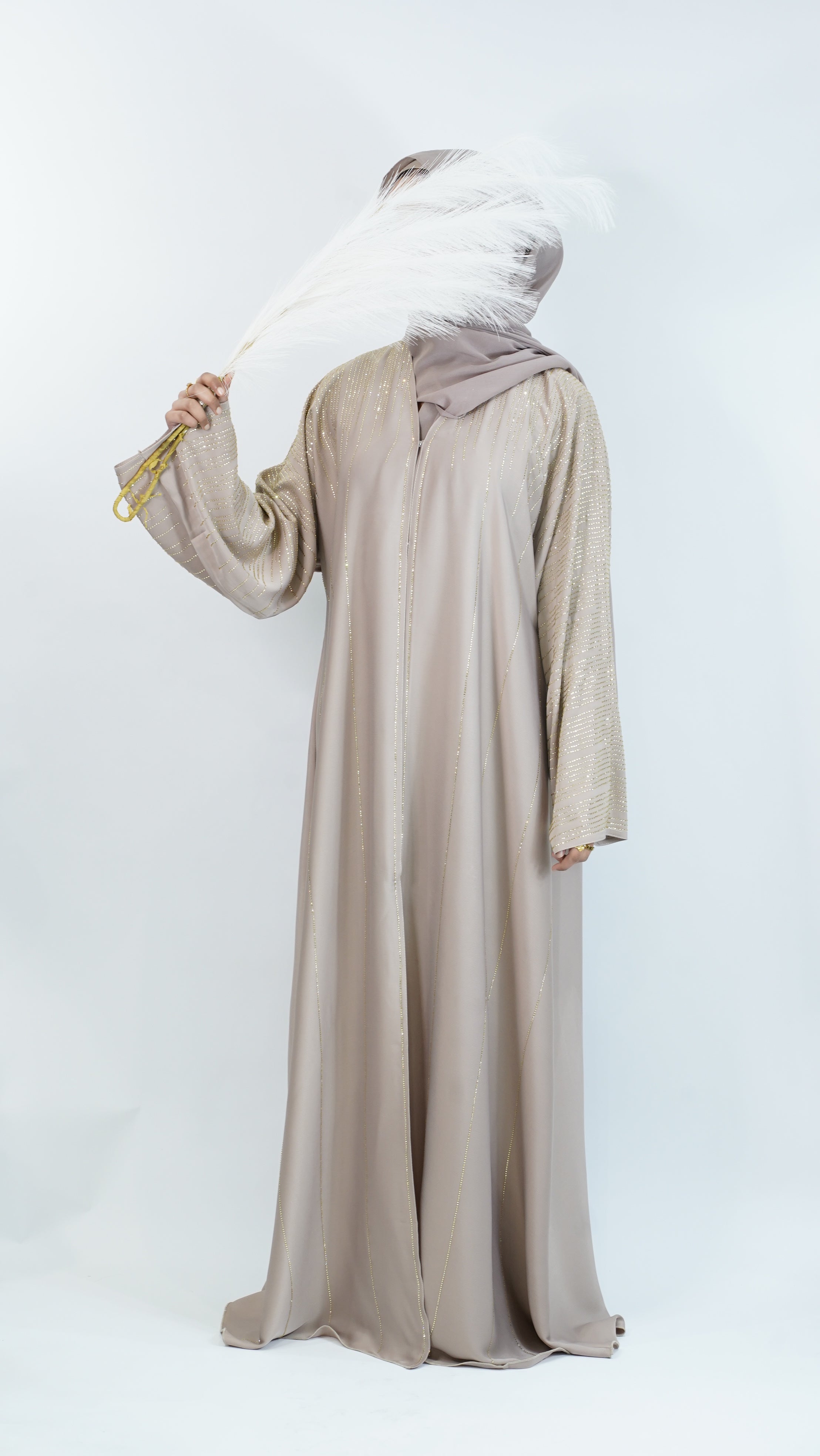 Marwa Cream Abaya