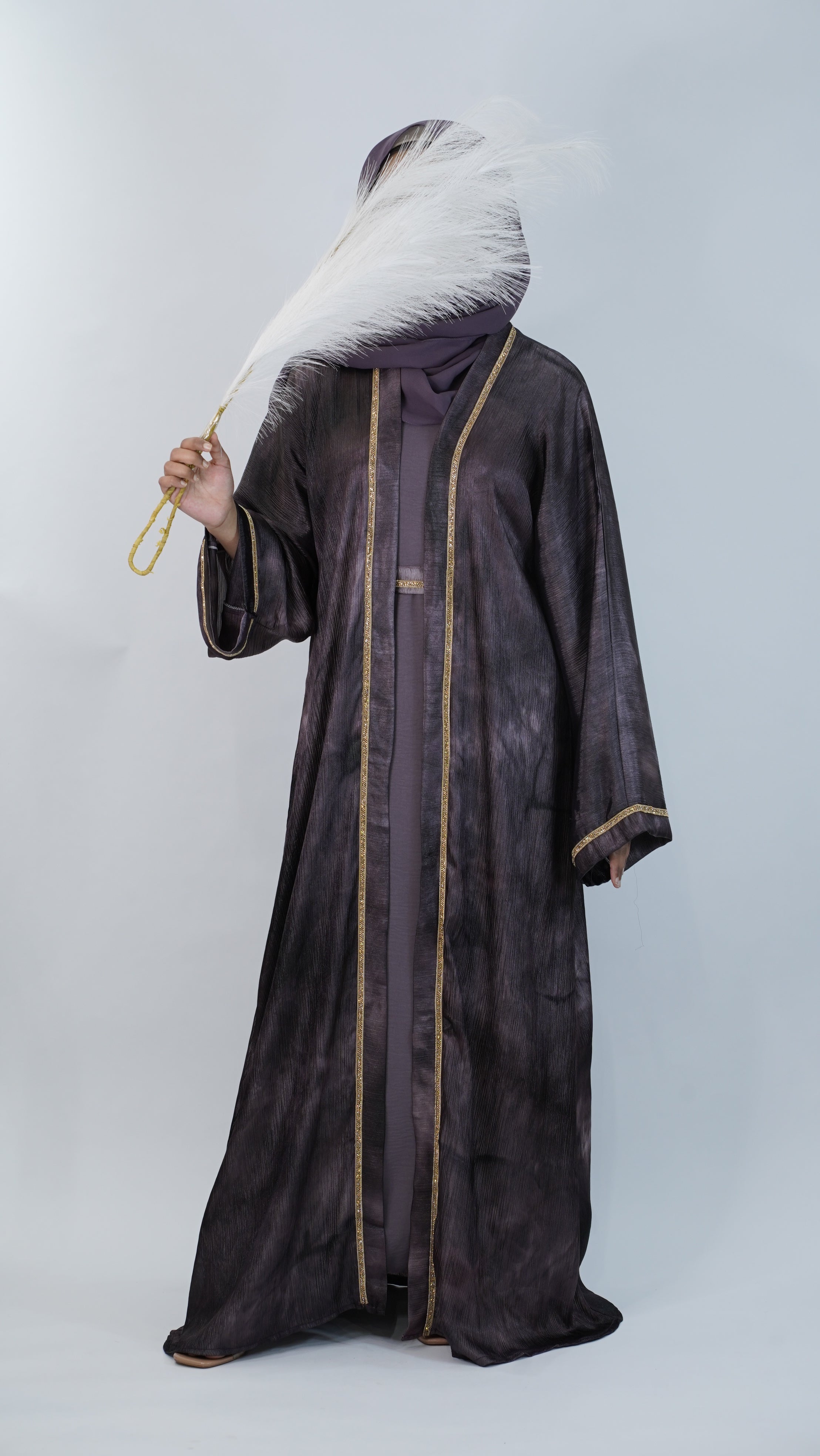 Layali Purple Abaya