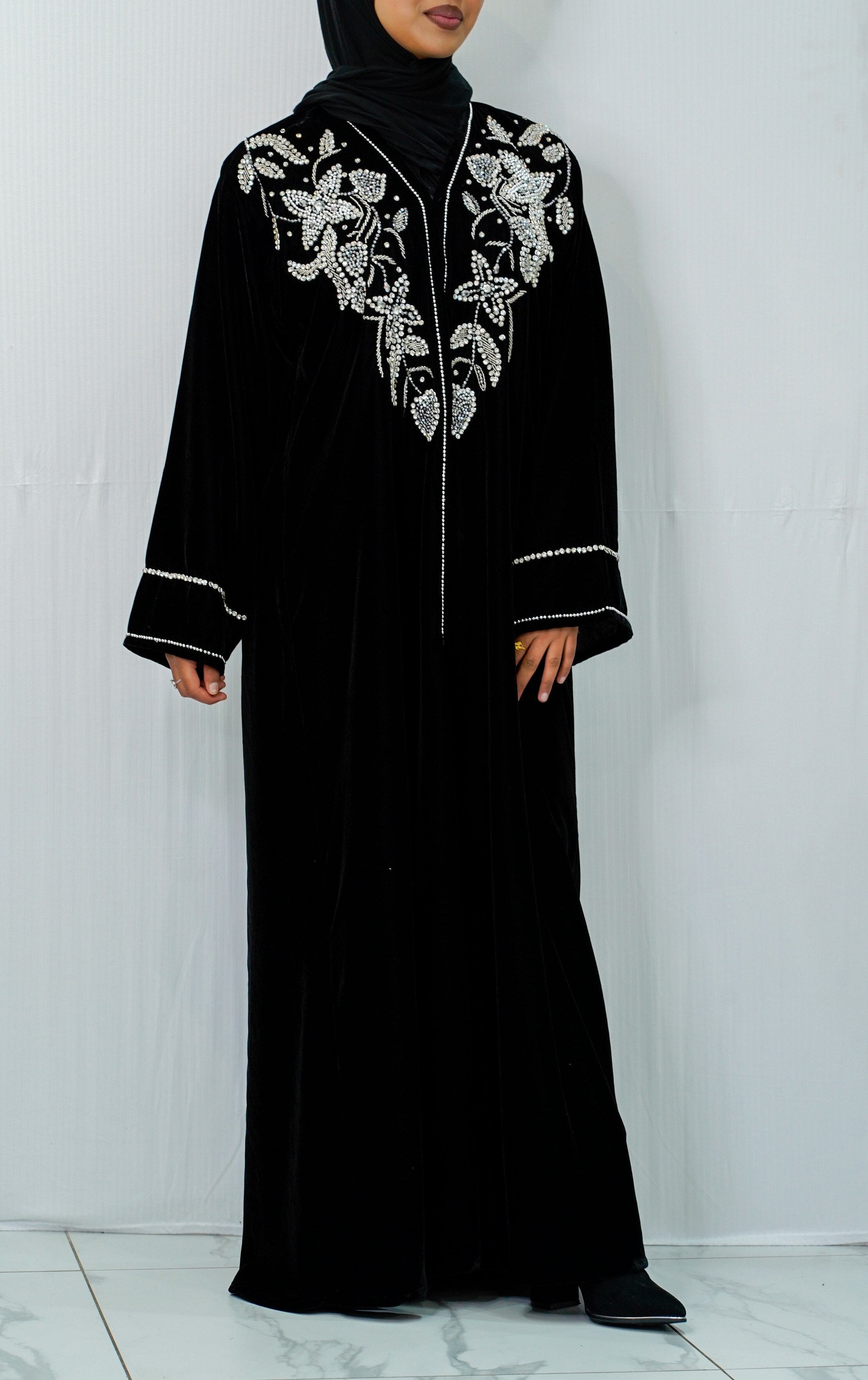 Velvet Elegance Abaya