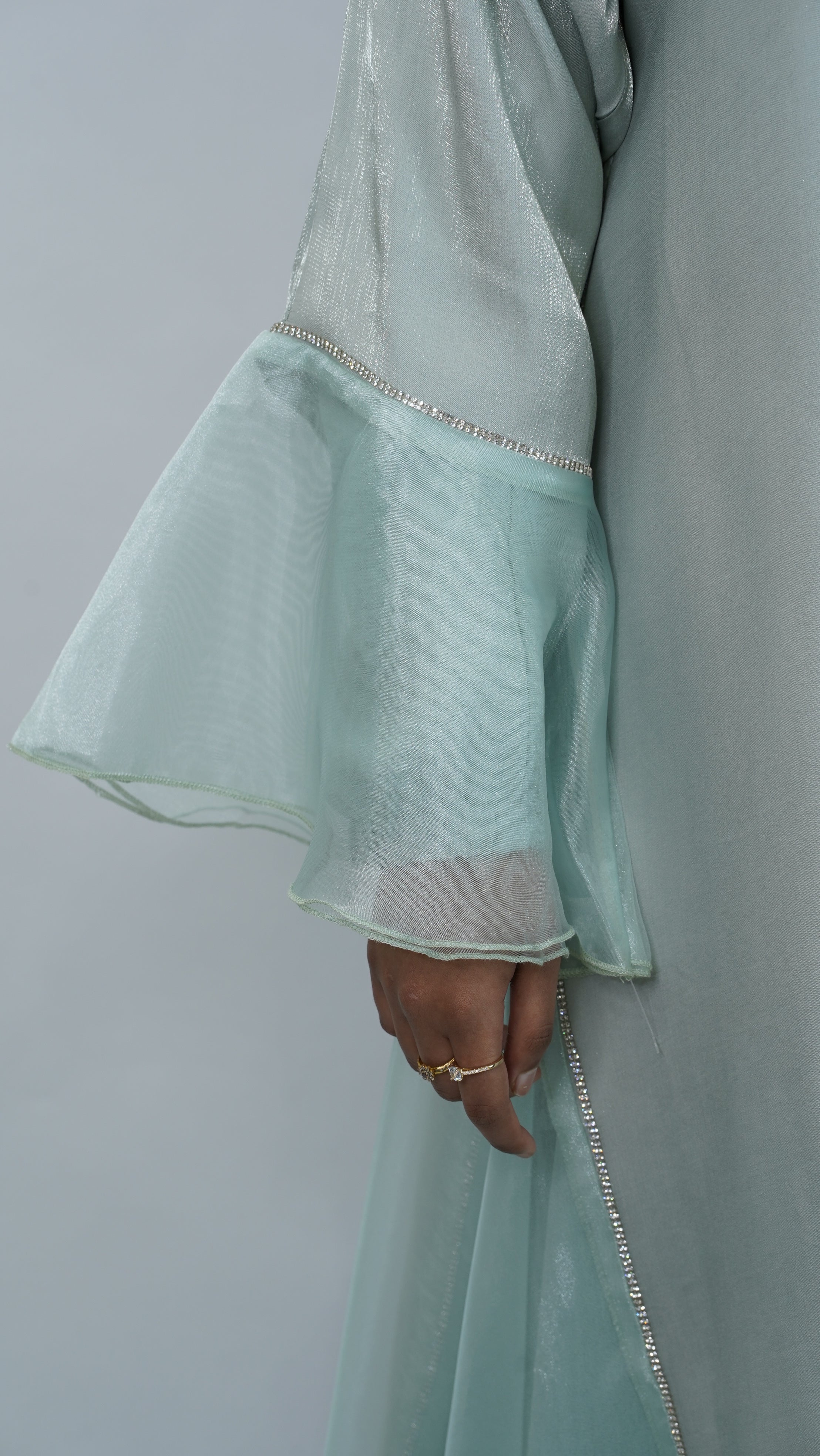 Nigar Light Blue Abaya