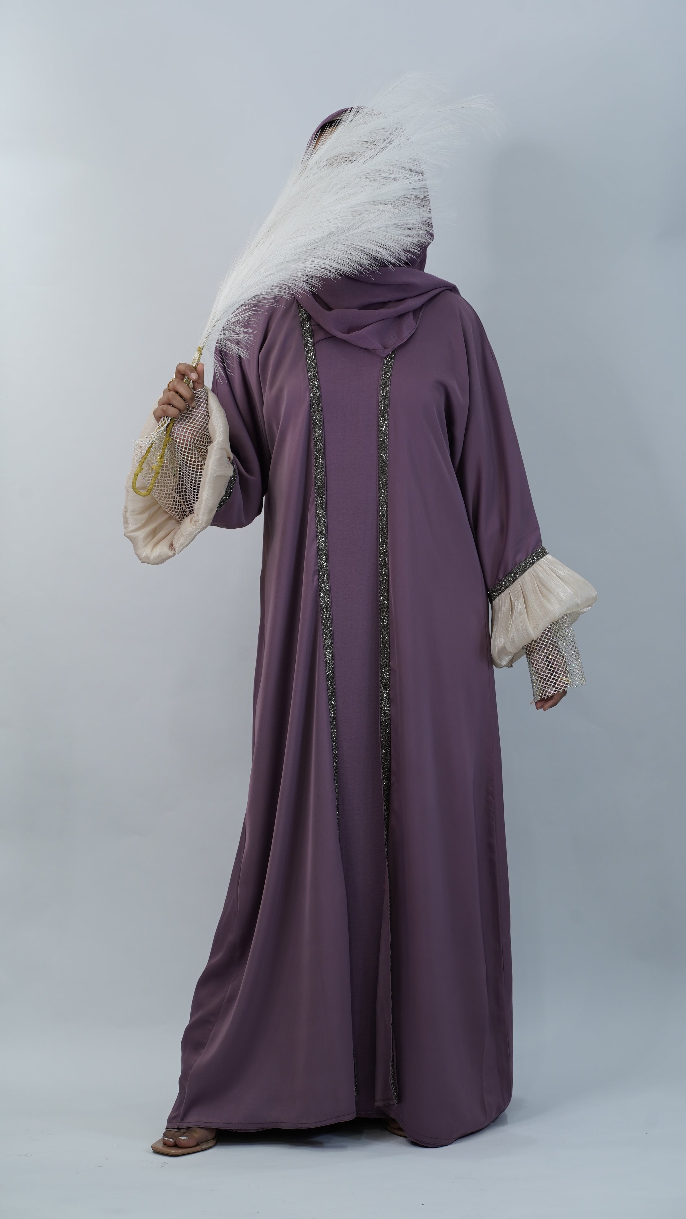 Khoshi Purple Abaya