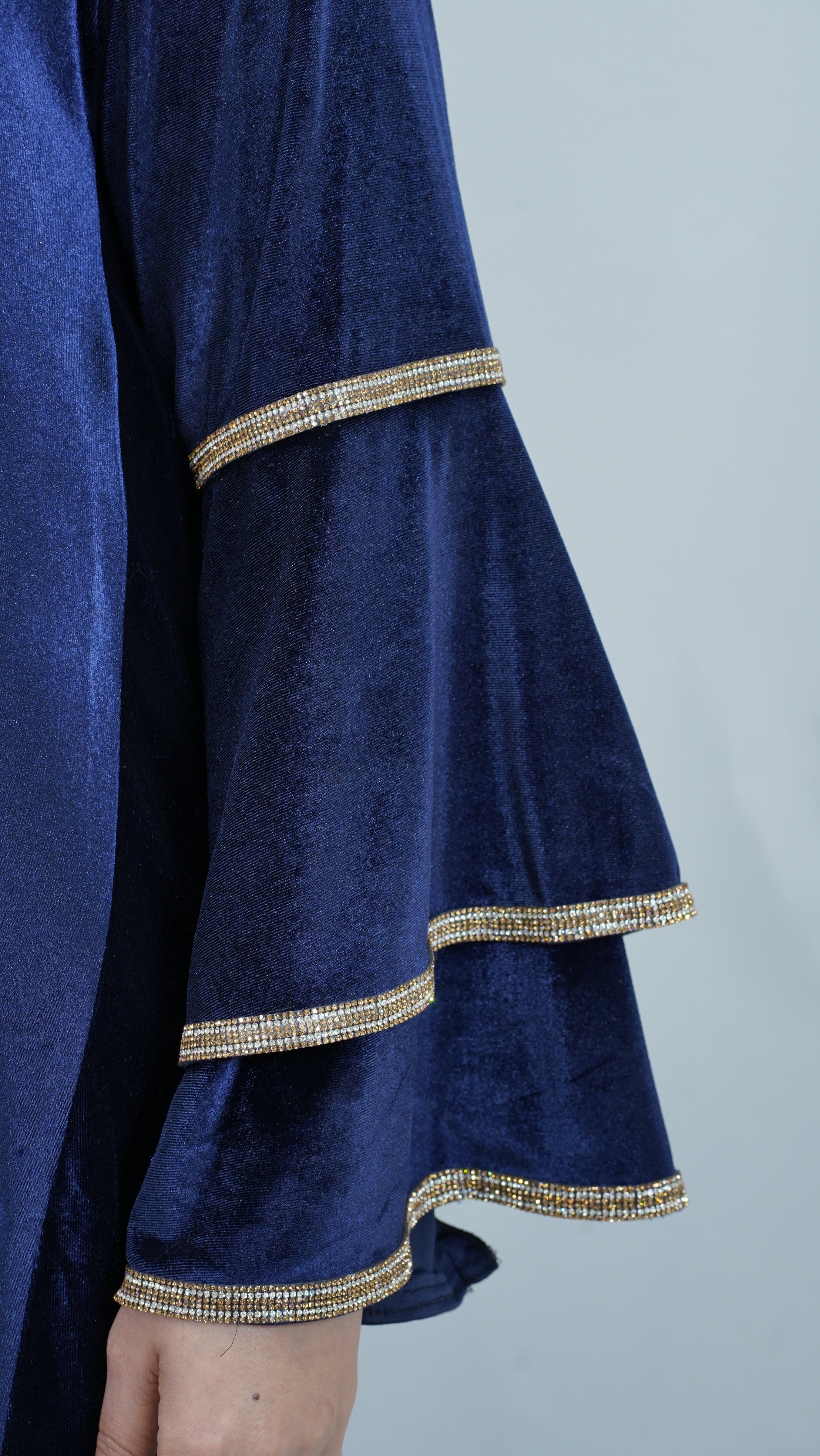 Rana Velvet Blue Abaya