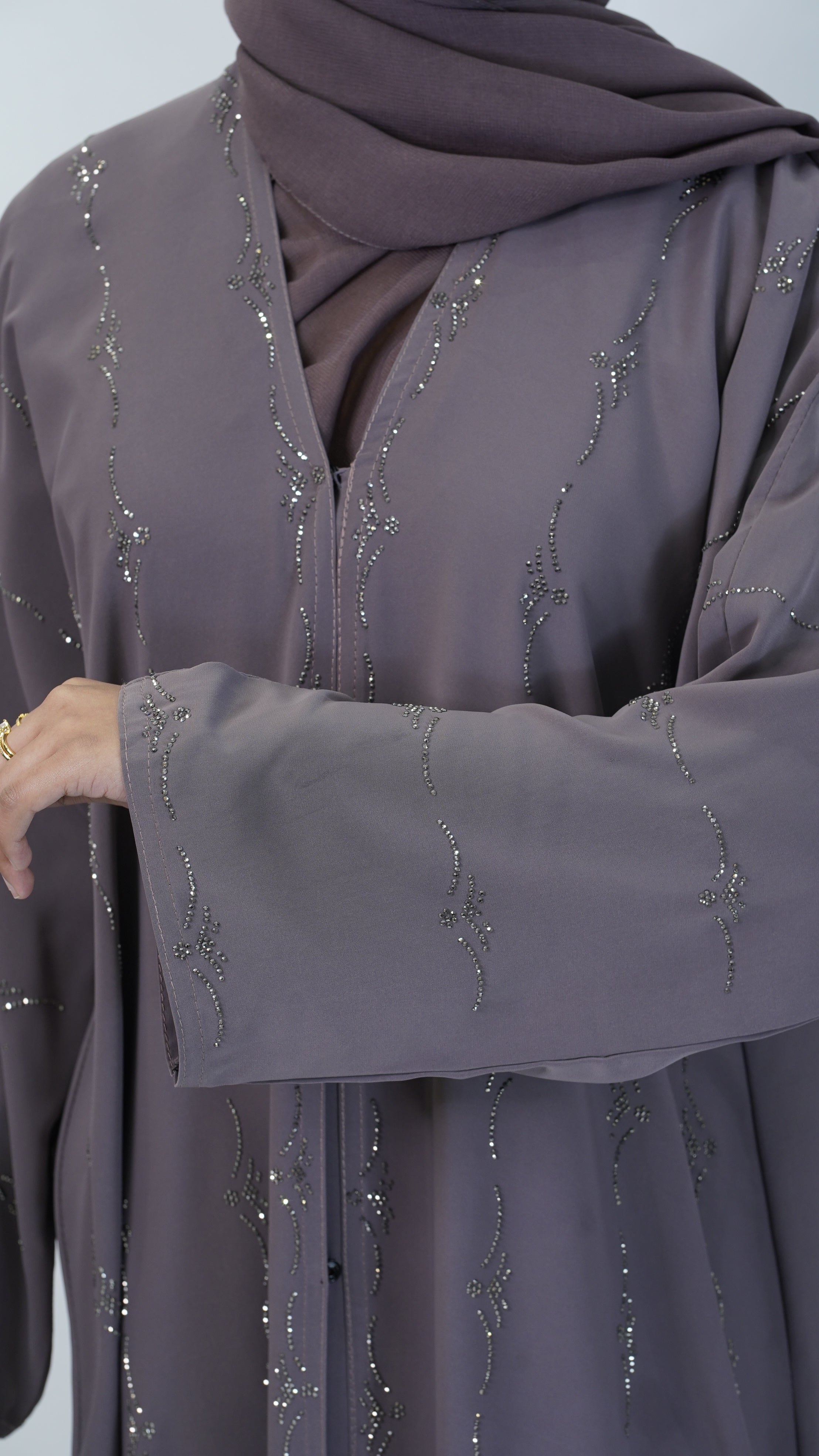 Nargis Purple Abaya