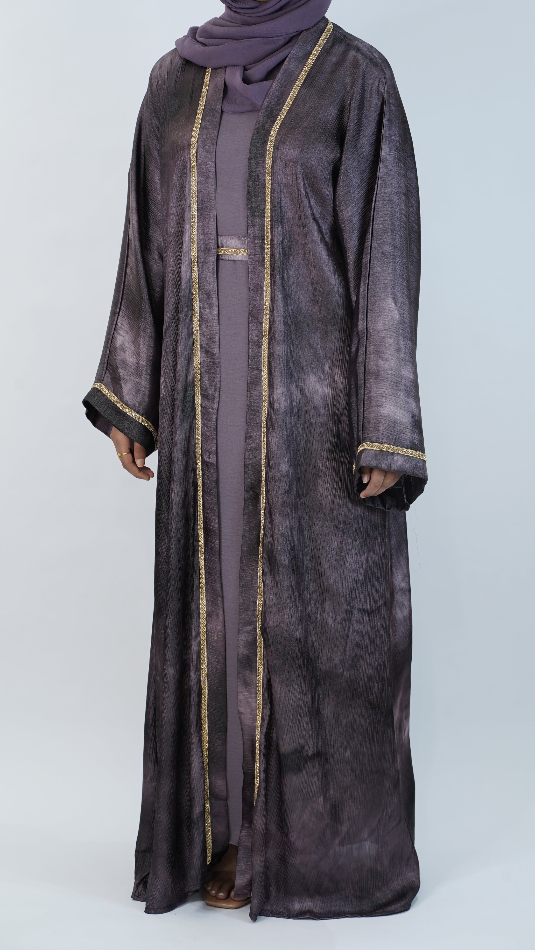 Layali Purple Abaya