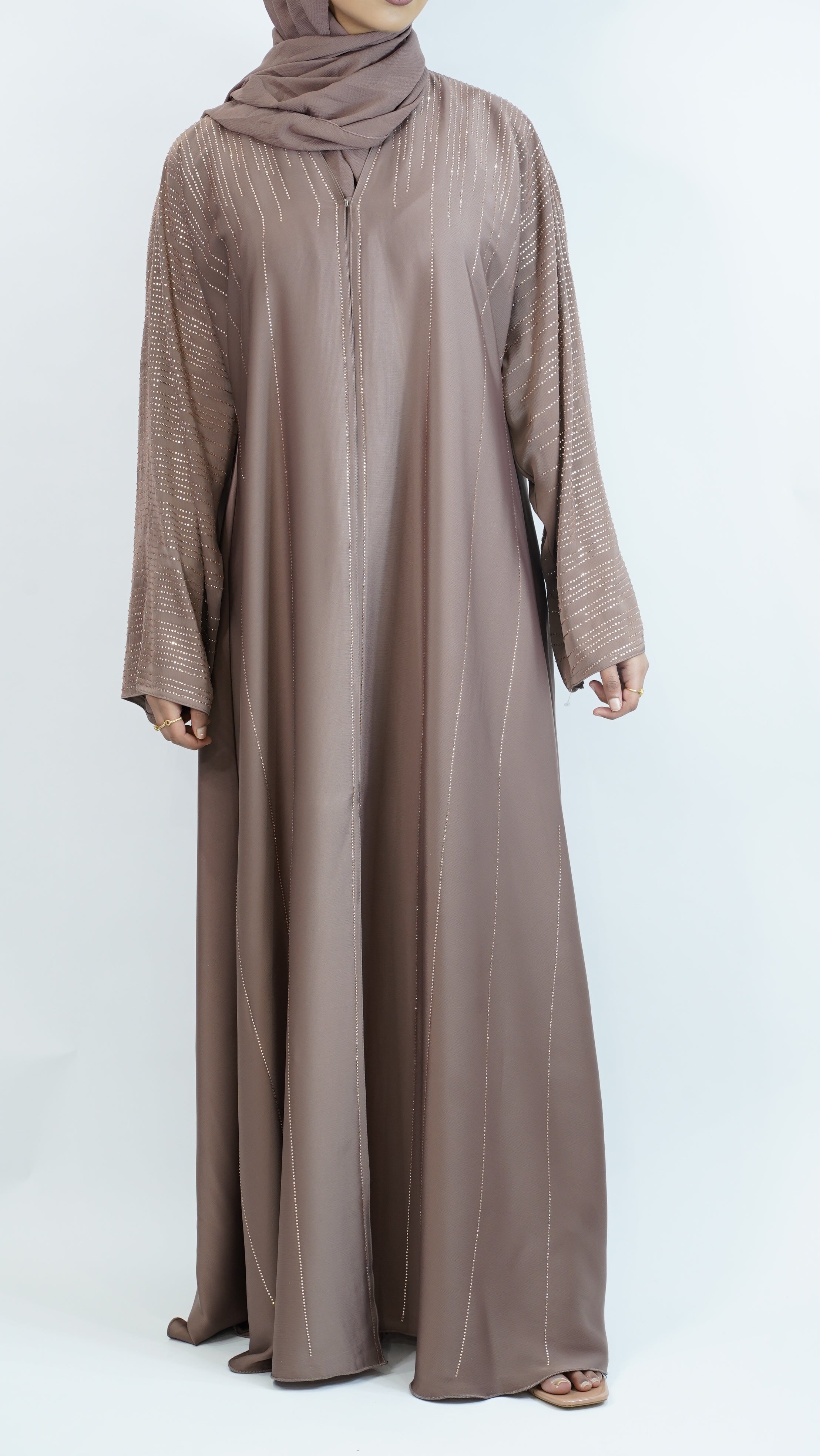 Marwa Peach Abaya