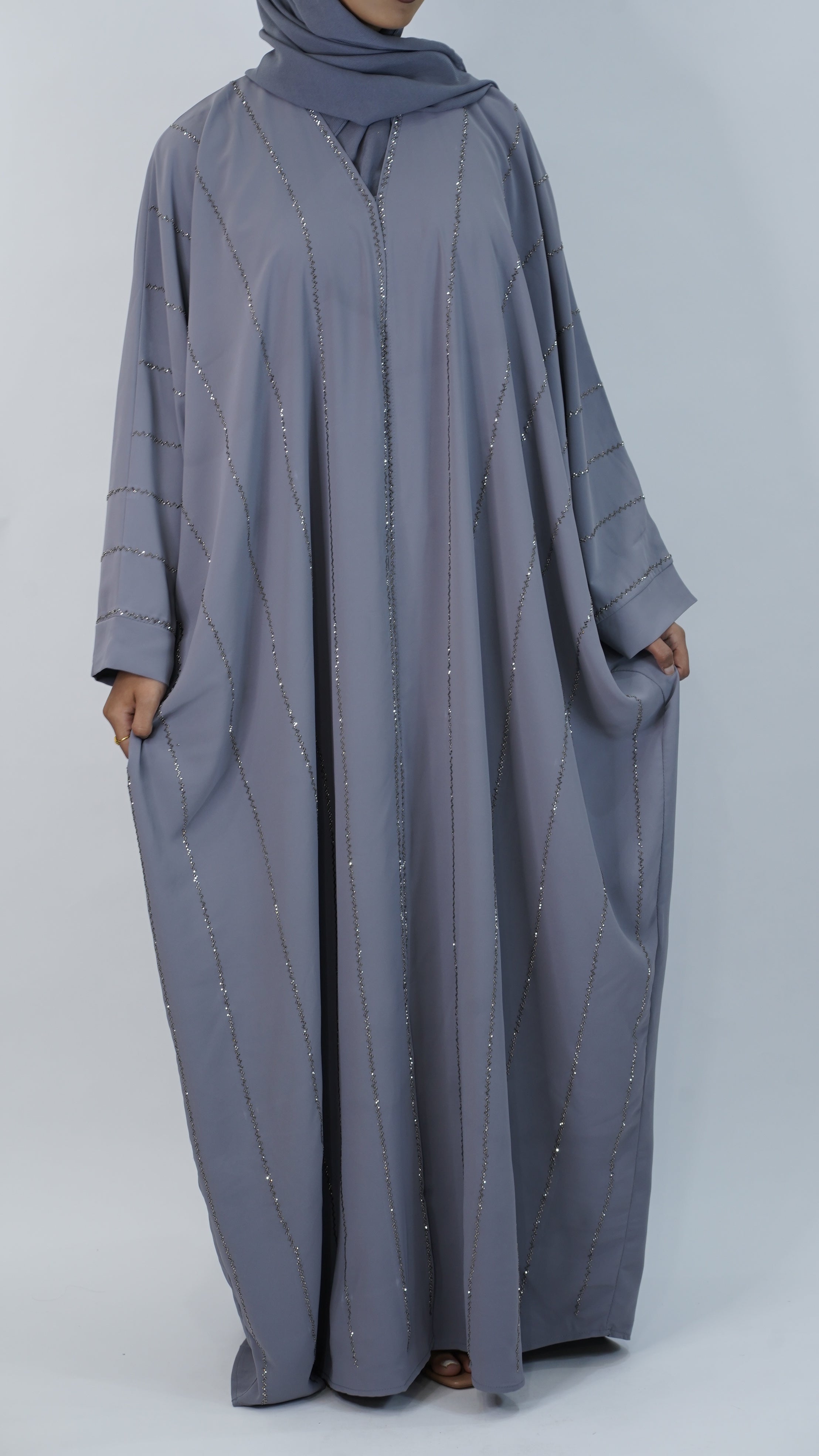 Naz Grey Abaya