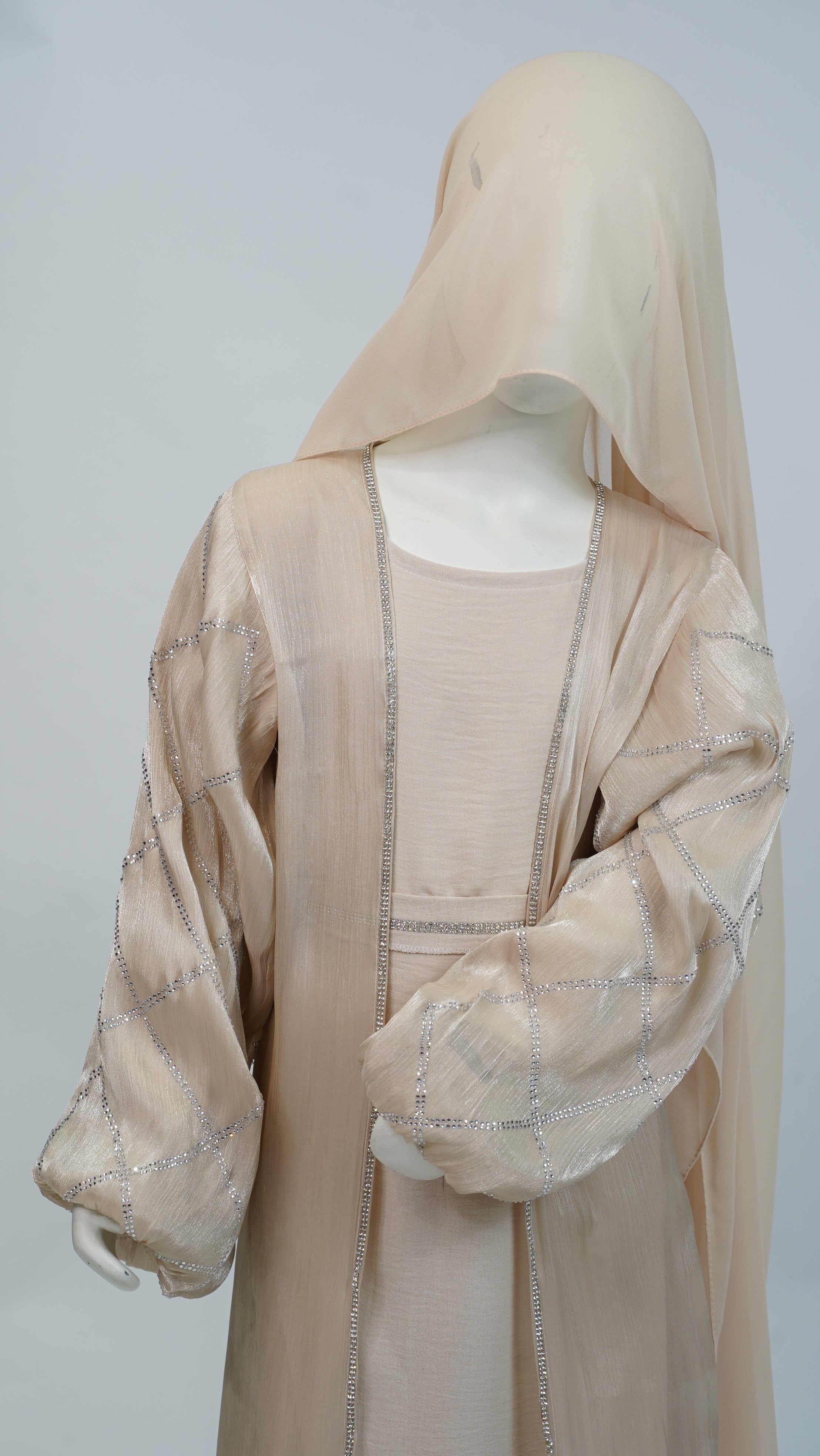Negin Champagne Kids Abaya