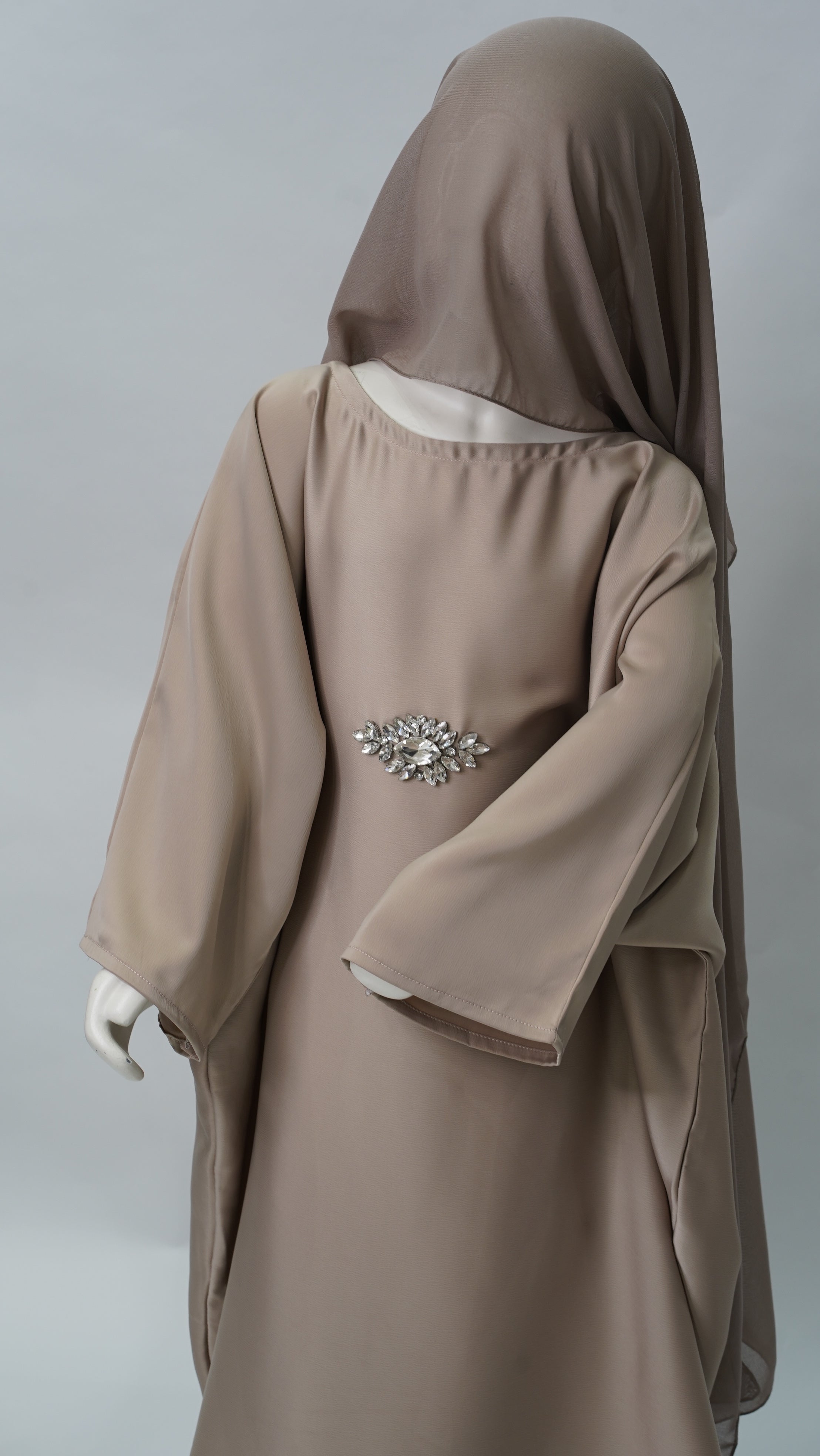 Zahra Beige Kids Abaya