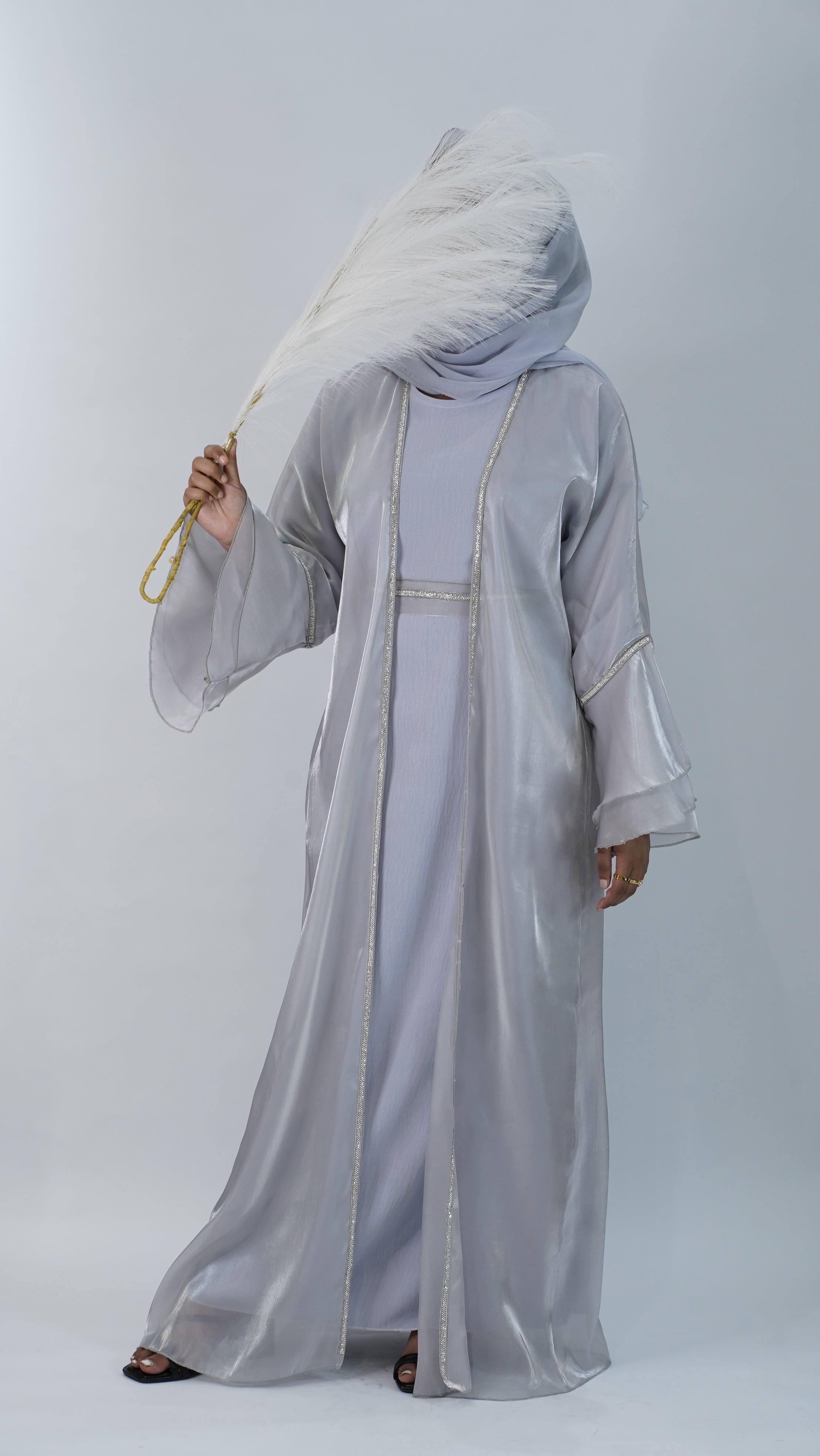 Hiba Grey Abaya