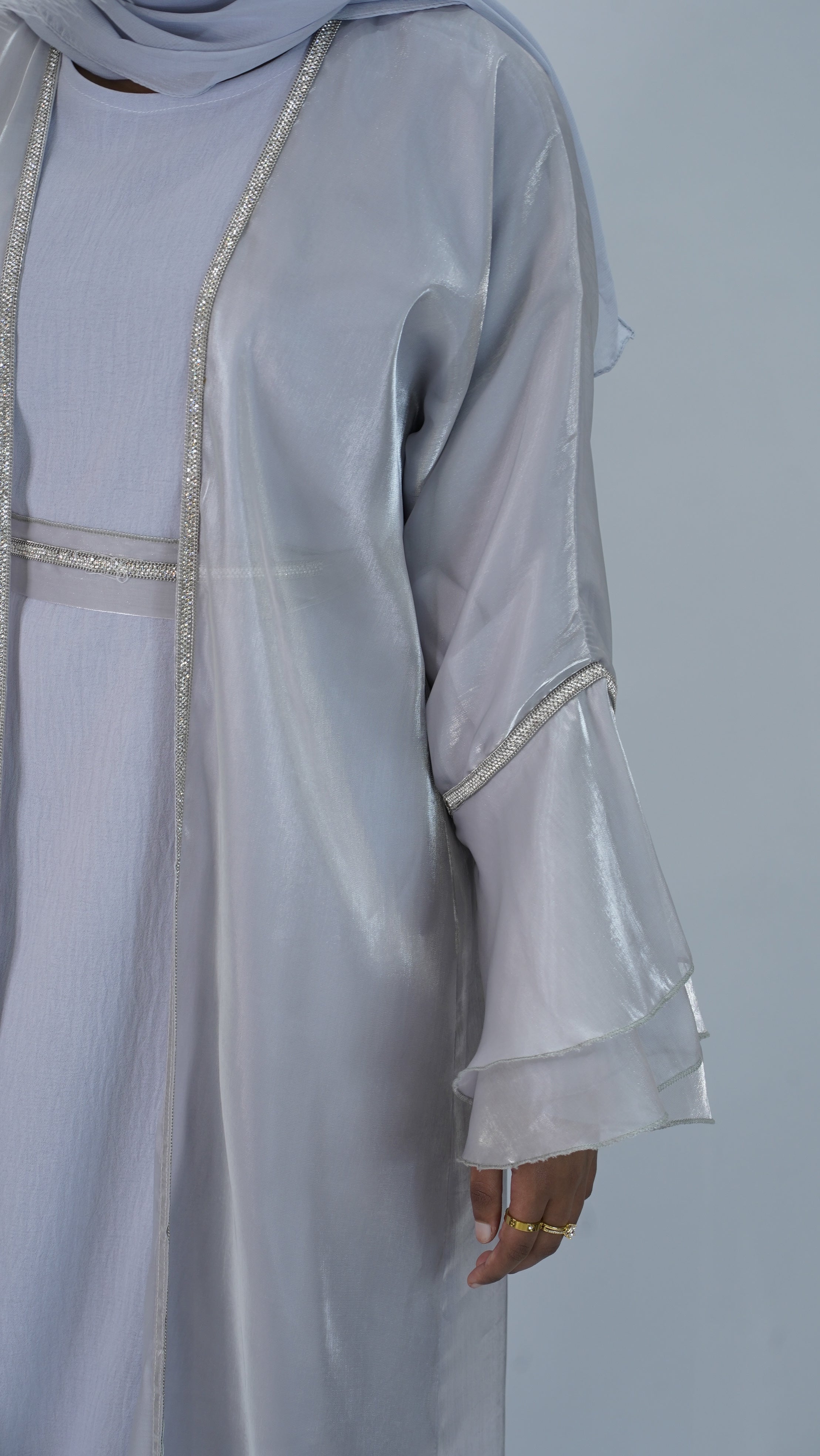Hiba Grey Abaya