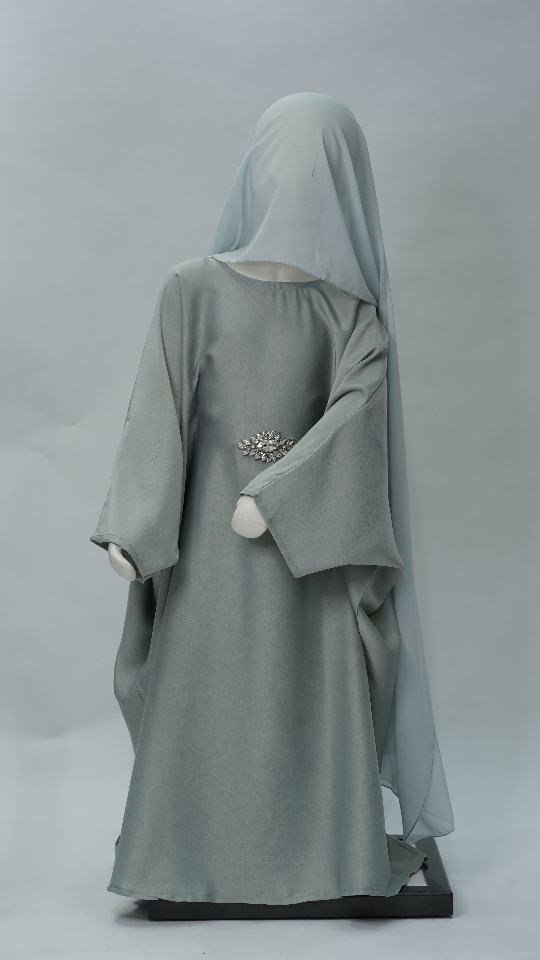 Zahra Sage Green Kids Abaya