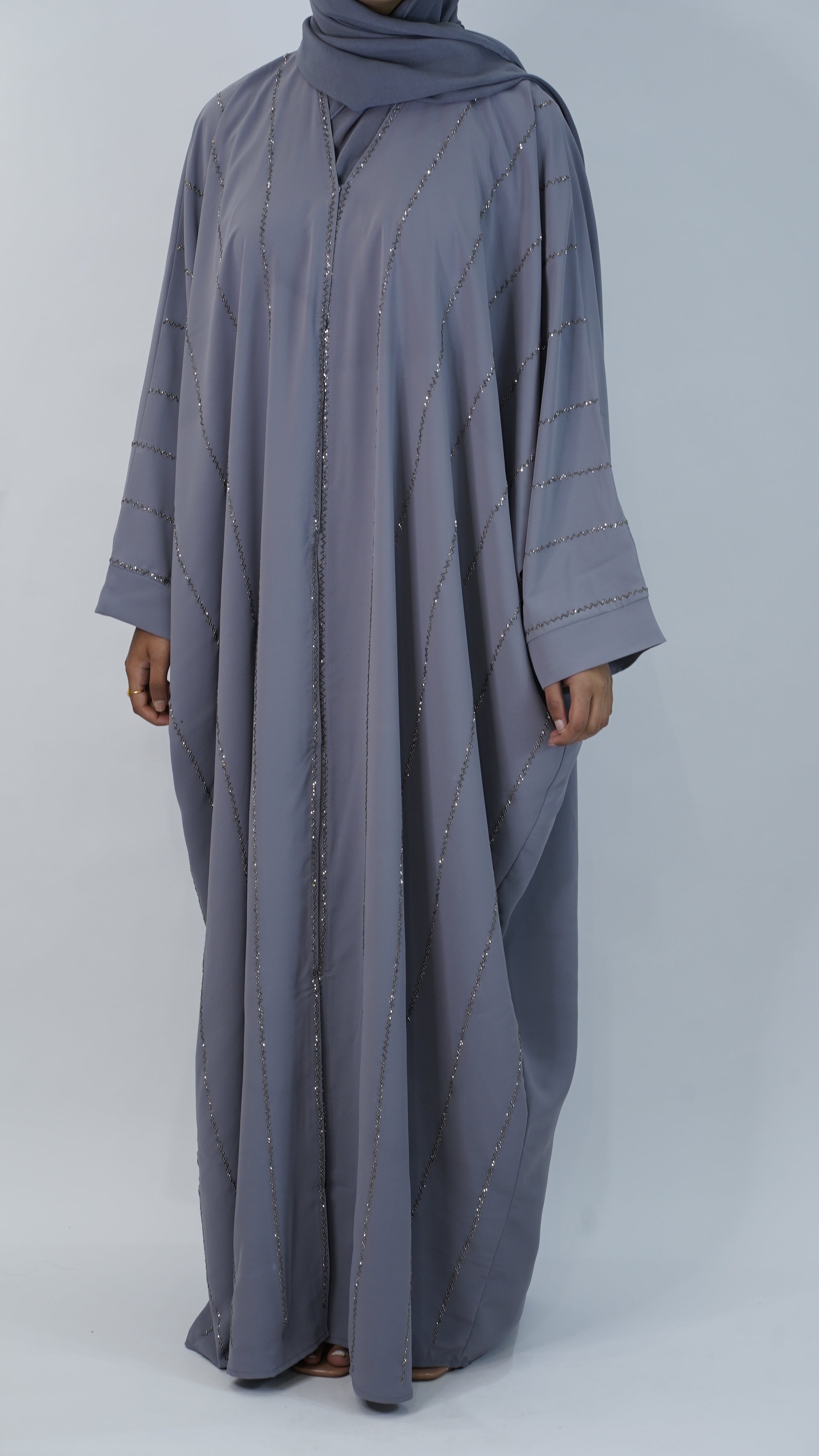 Naz Grey Abaya