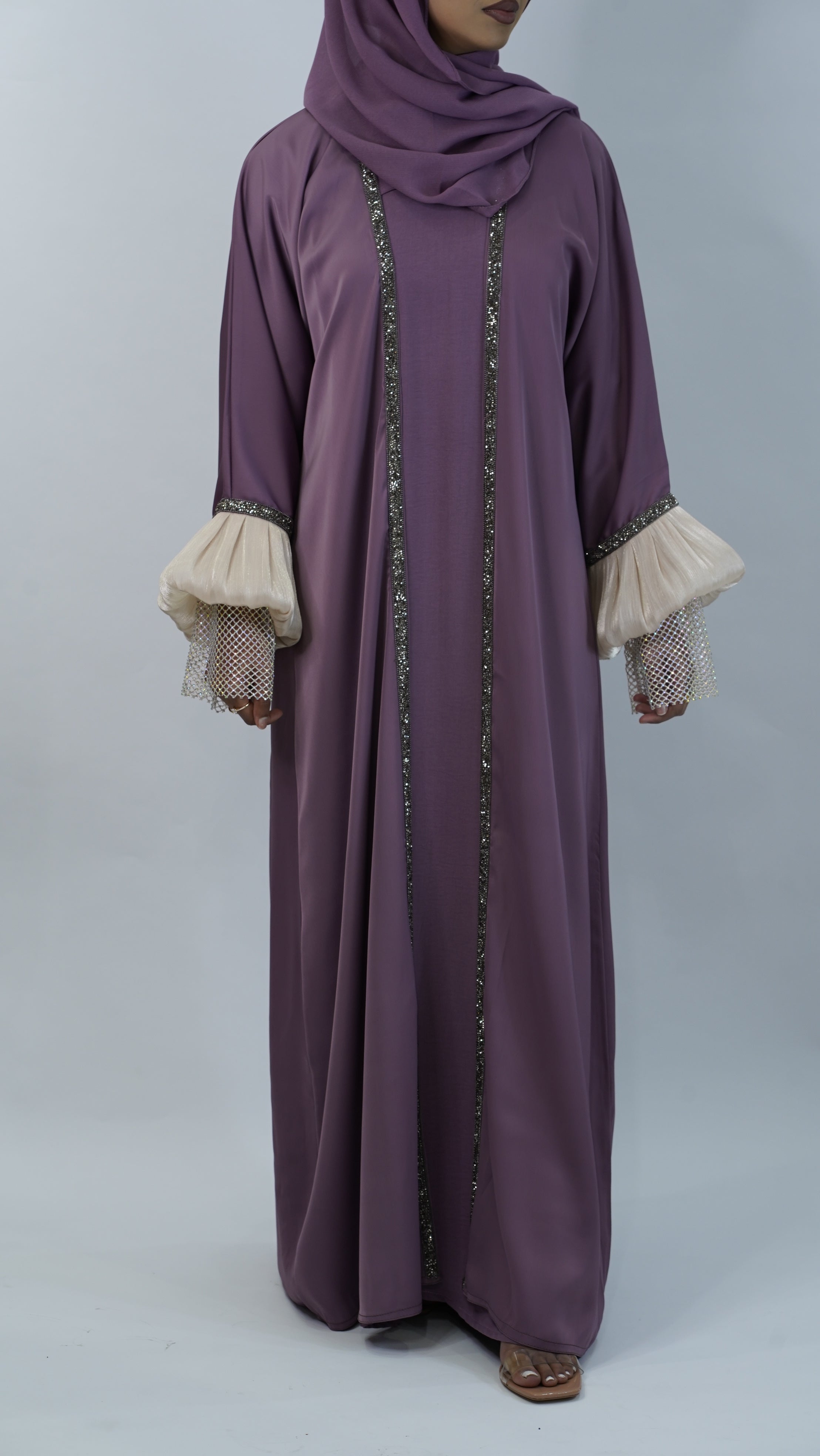 Khoshi Purple Abaya