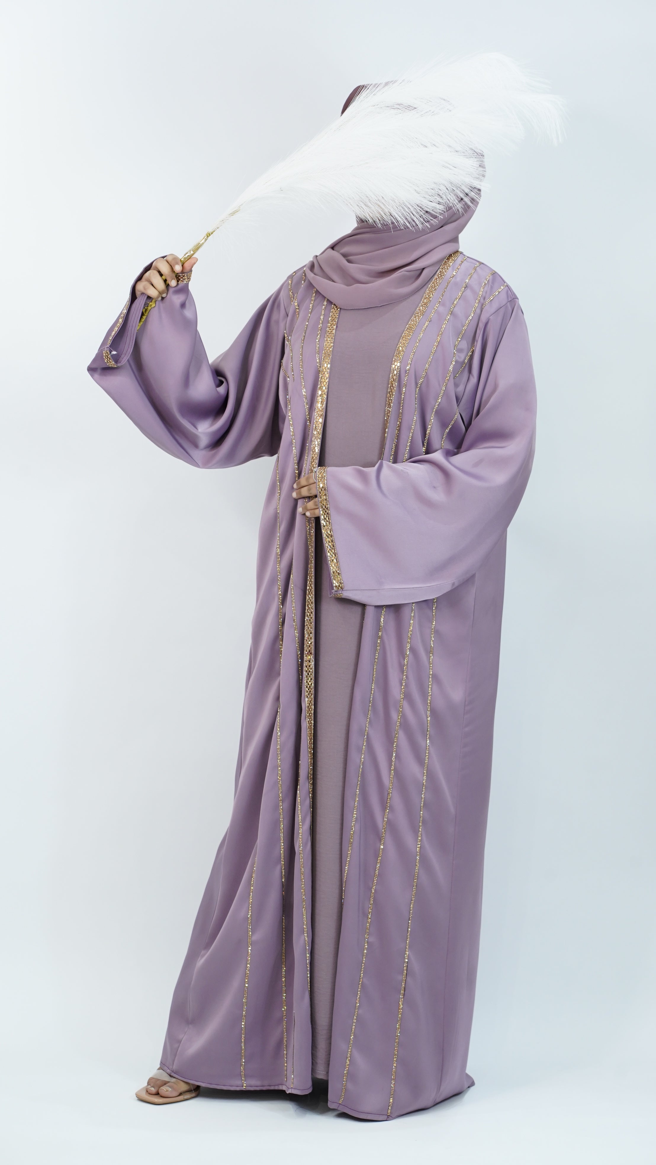 Amara Dusky Lavender Abaya