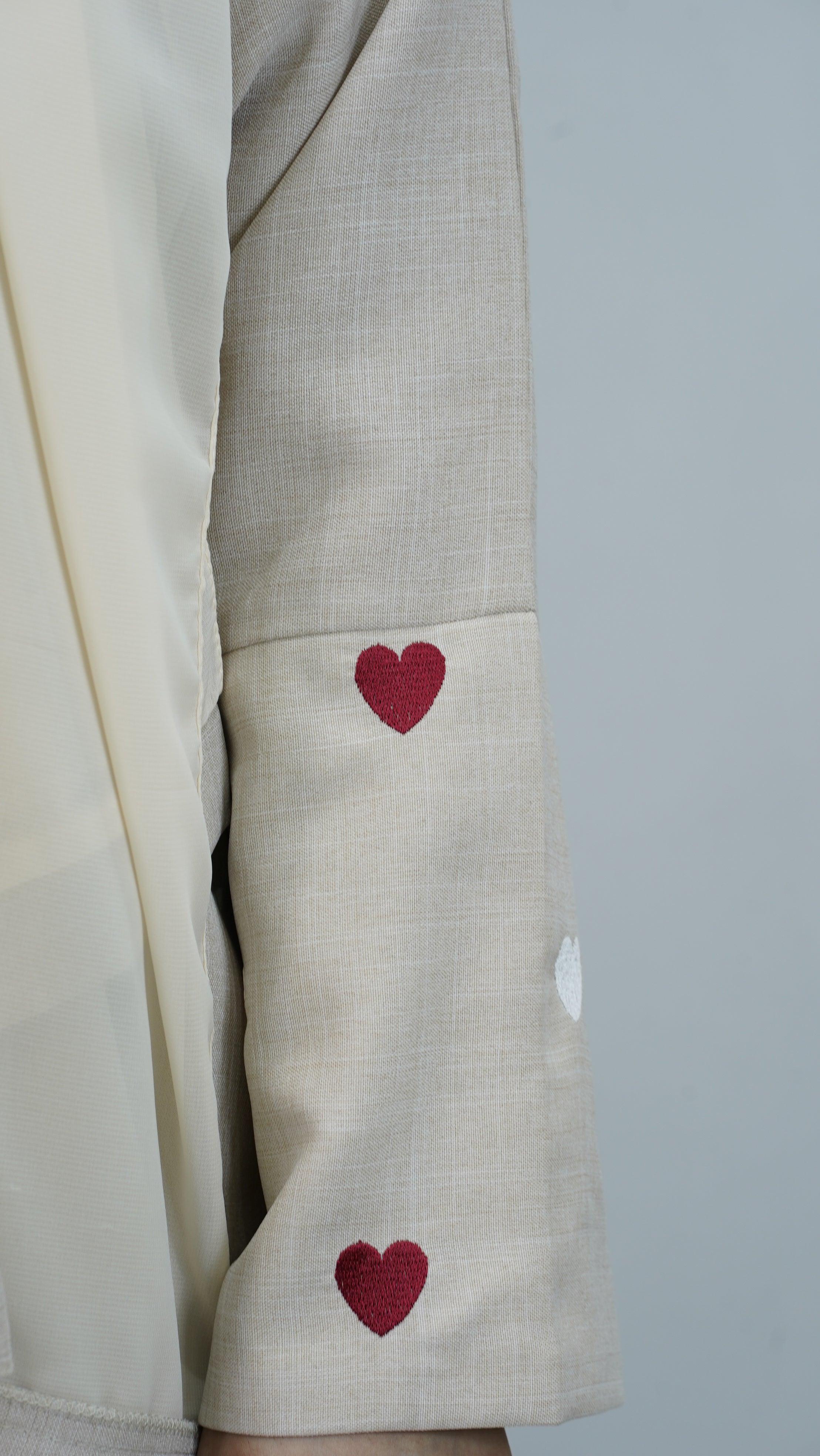 Heart Sleeve Design Abaya