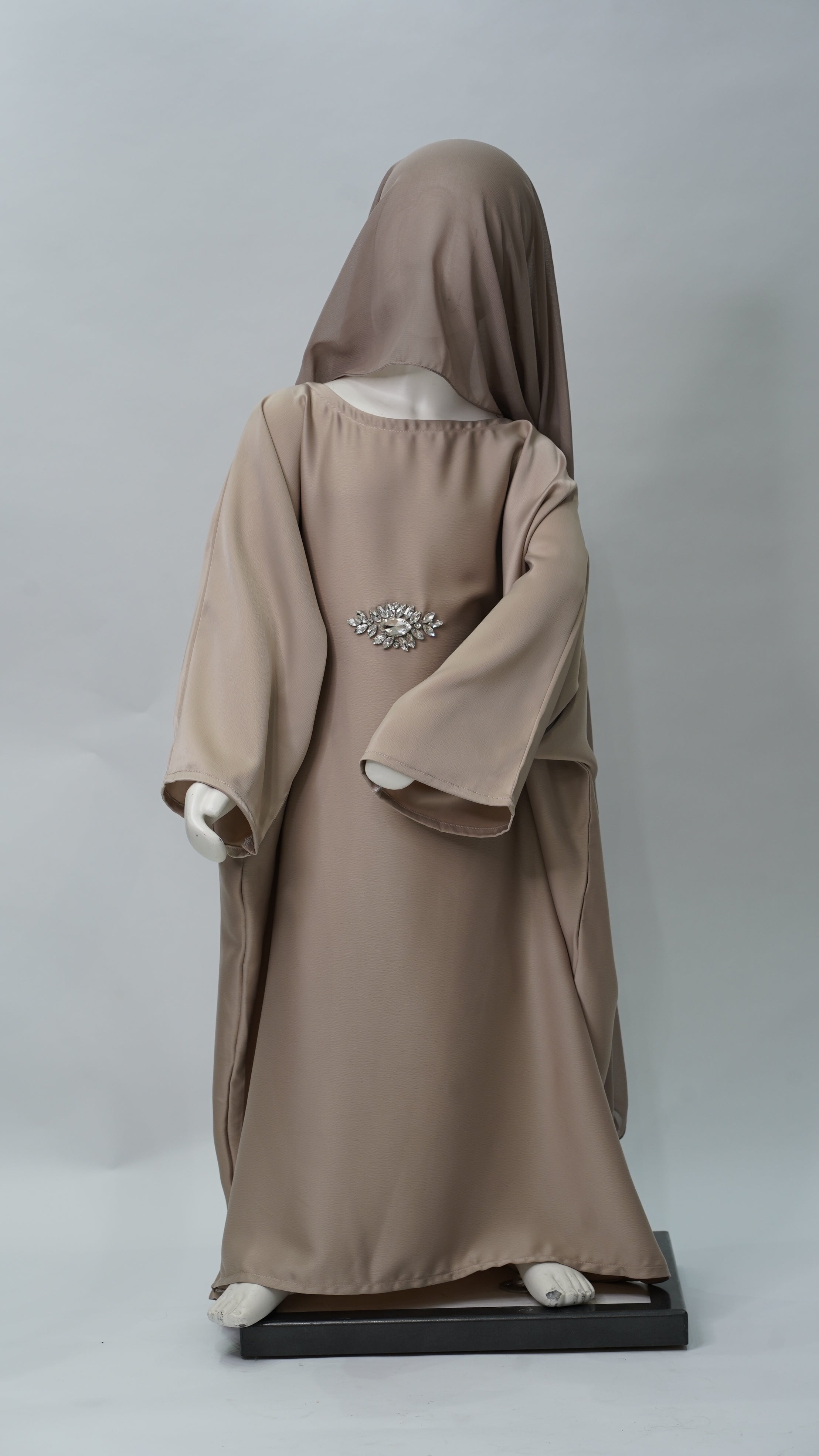 Zahra Beige Kids Abaya