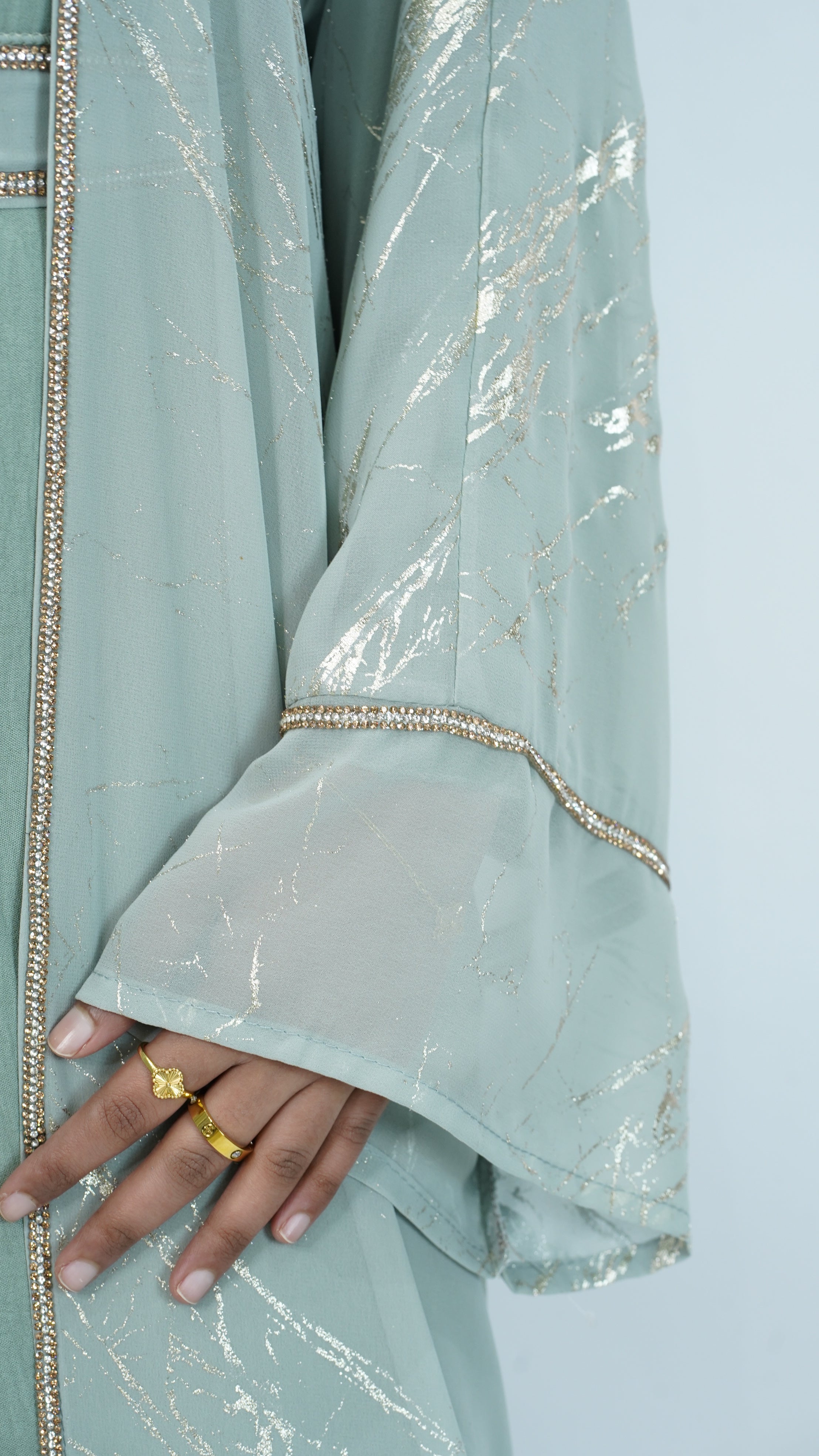 Sara Mint Green Abaya