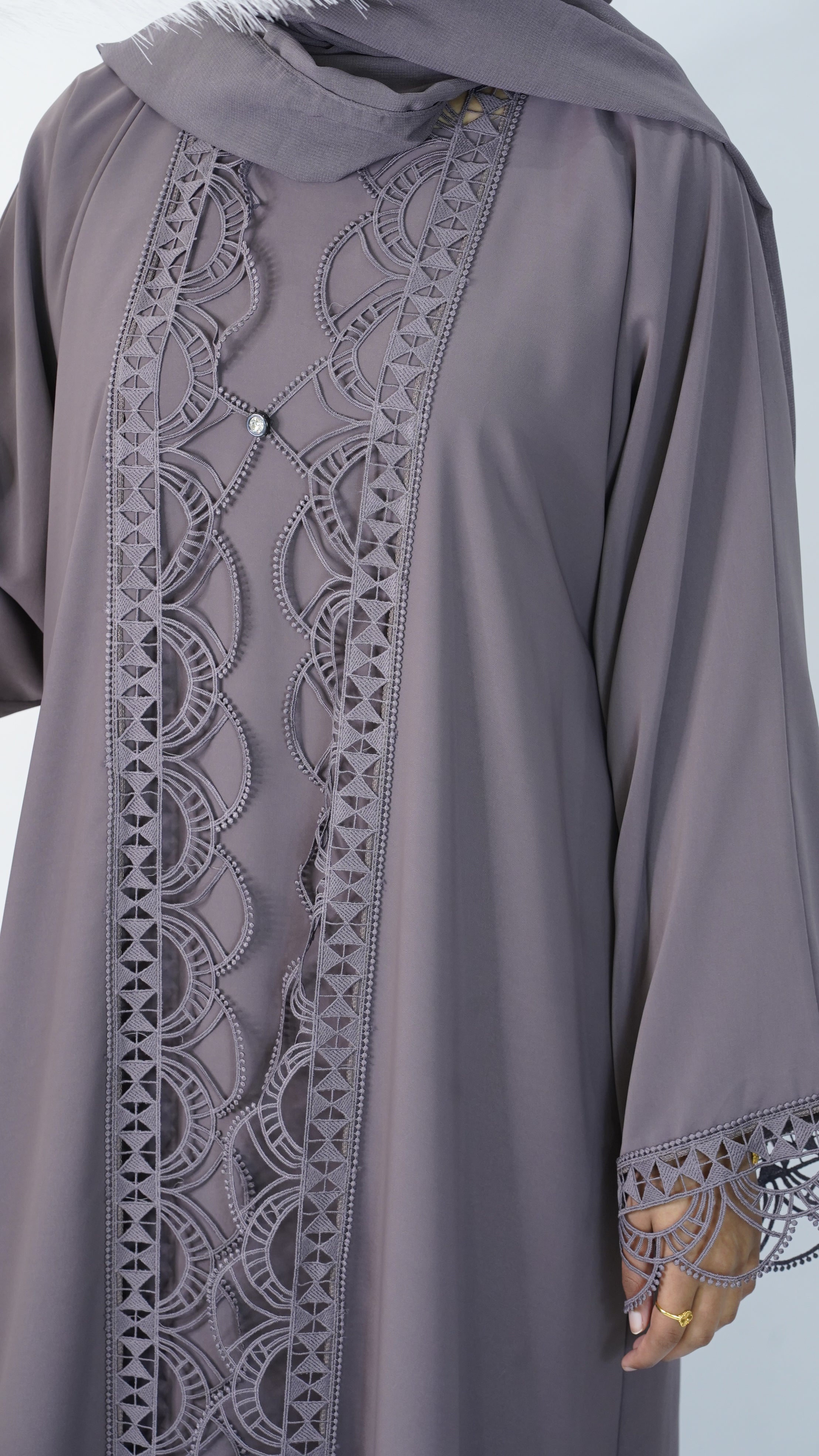 Asma Purple Abaya