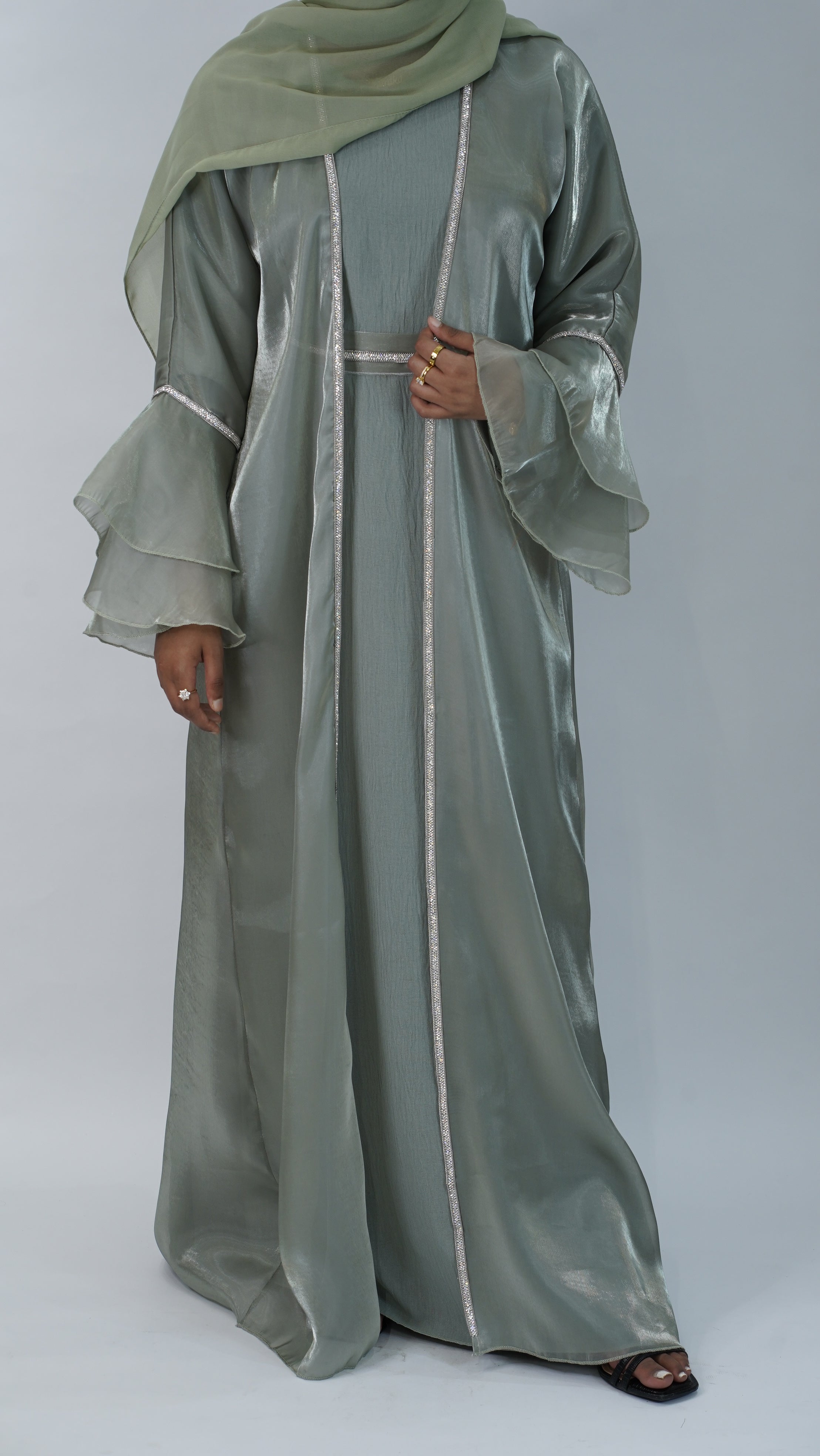 Hiba Green Abaya