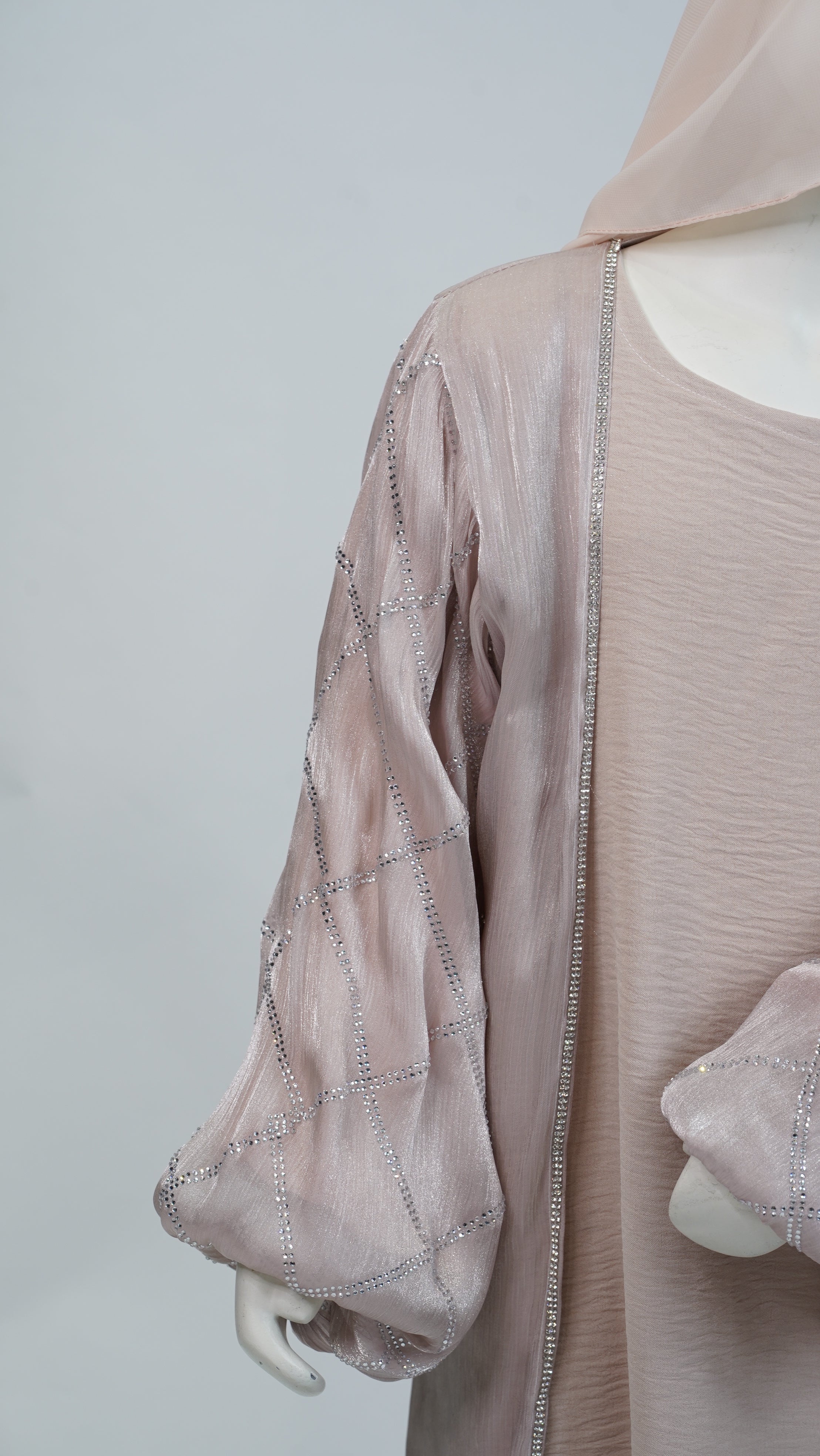 Negin Light Pink Kids Abaya