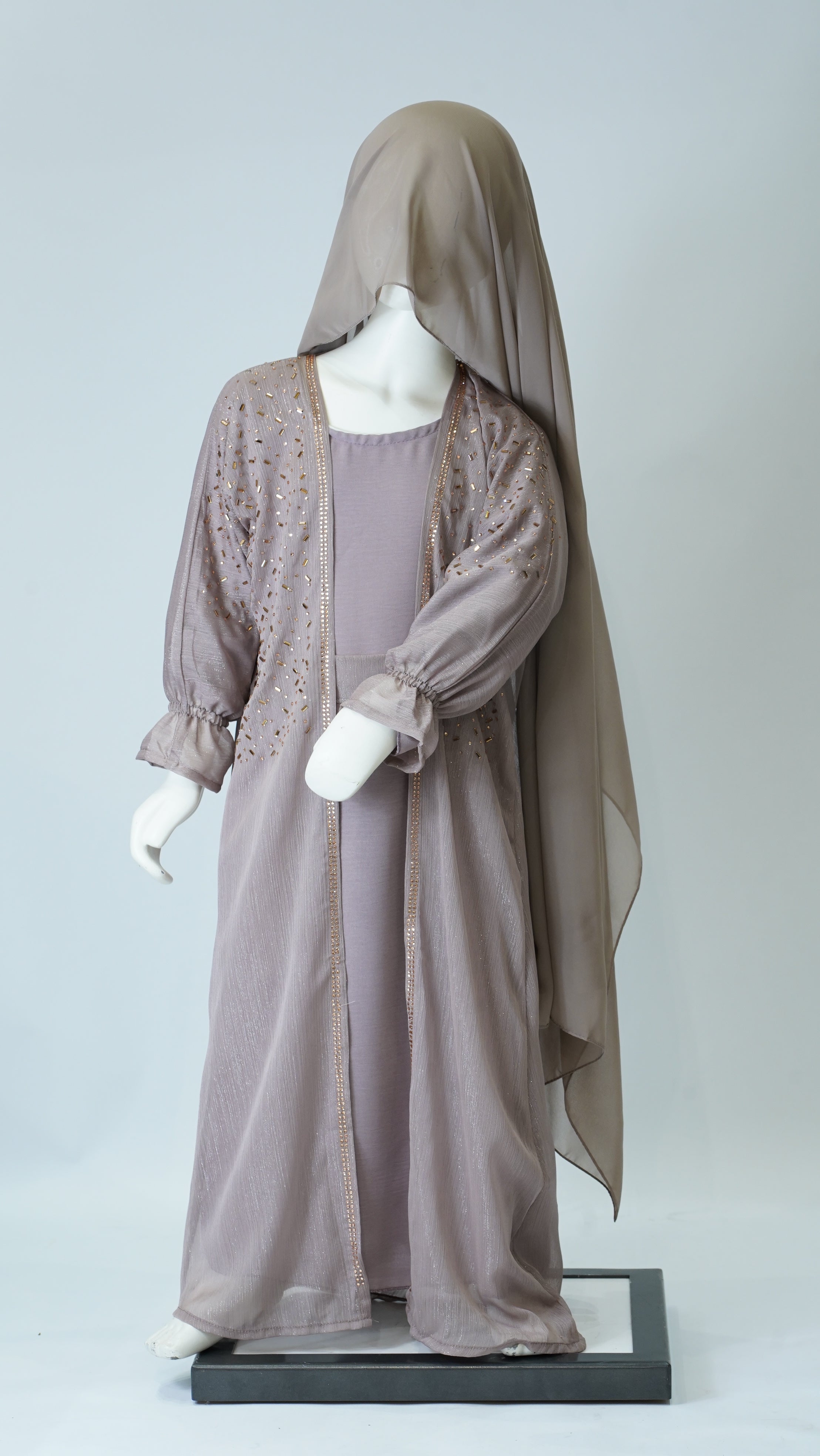 Barin Rose Gold kids Abaya