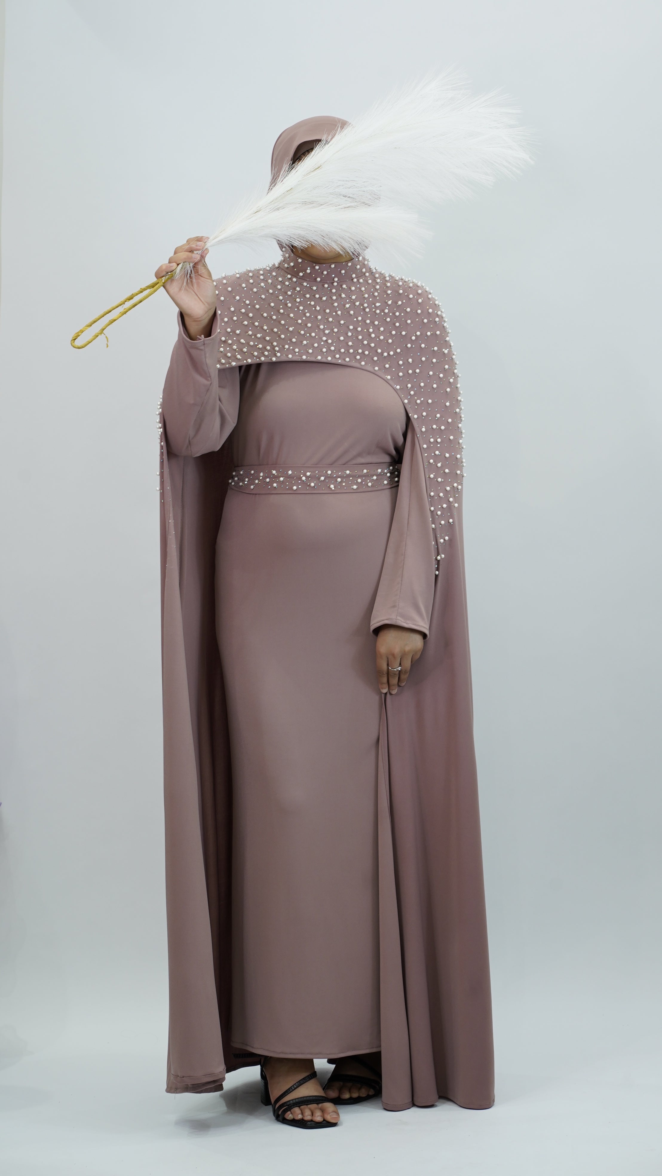 Elegant Peach Long Dress