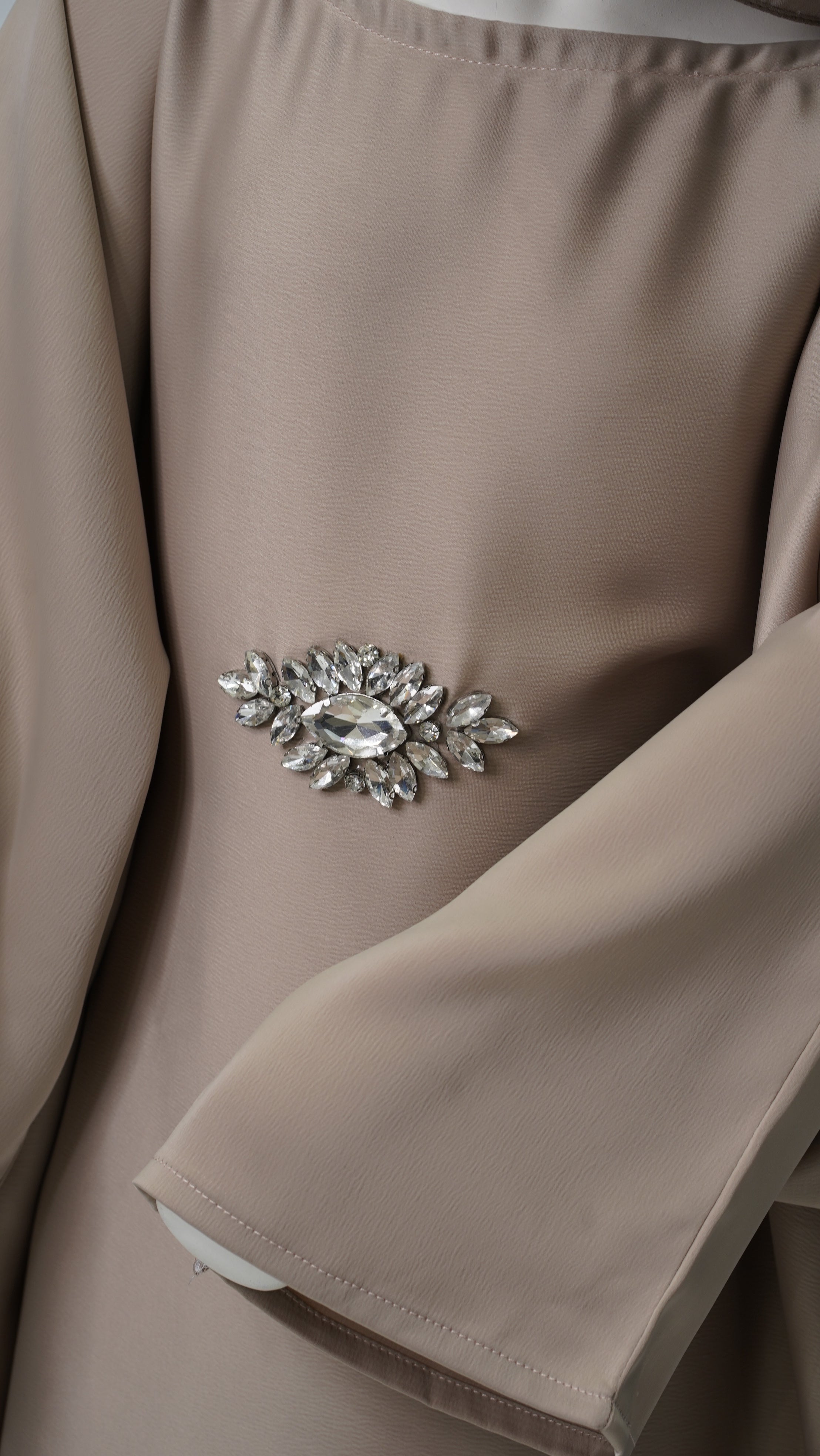 Zahra Beige Kids Abaya