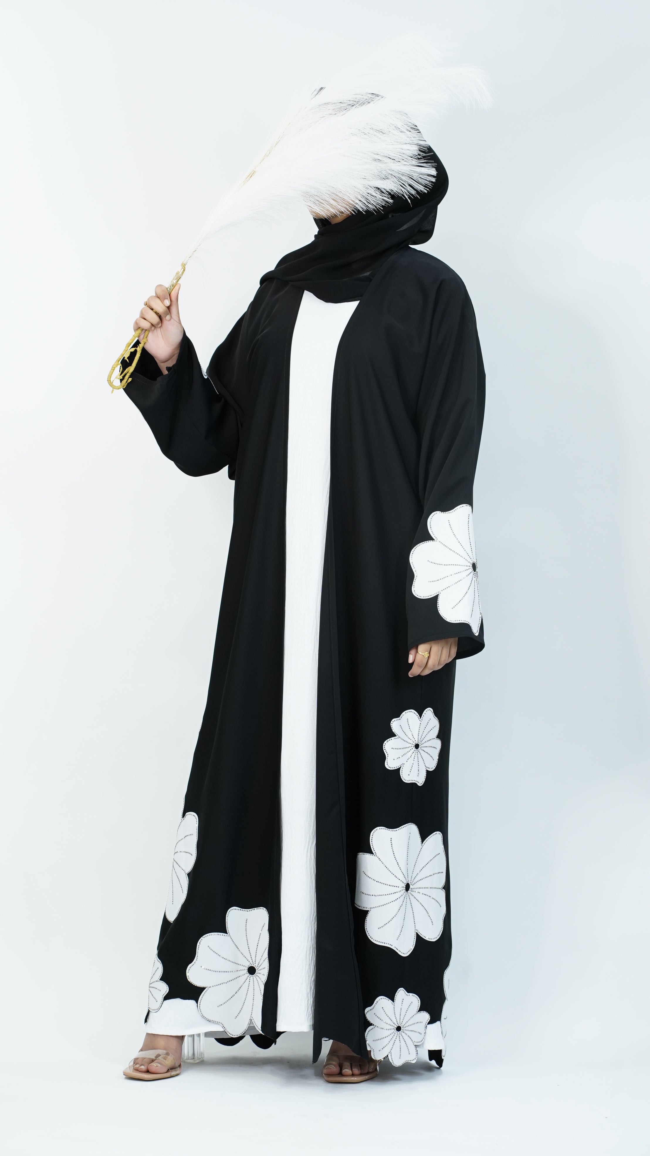 Black Floral Dream Abaya