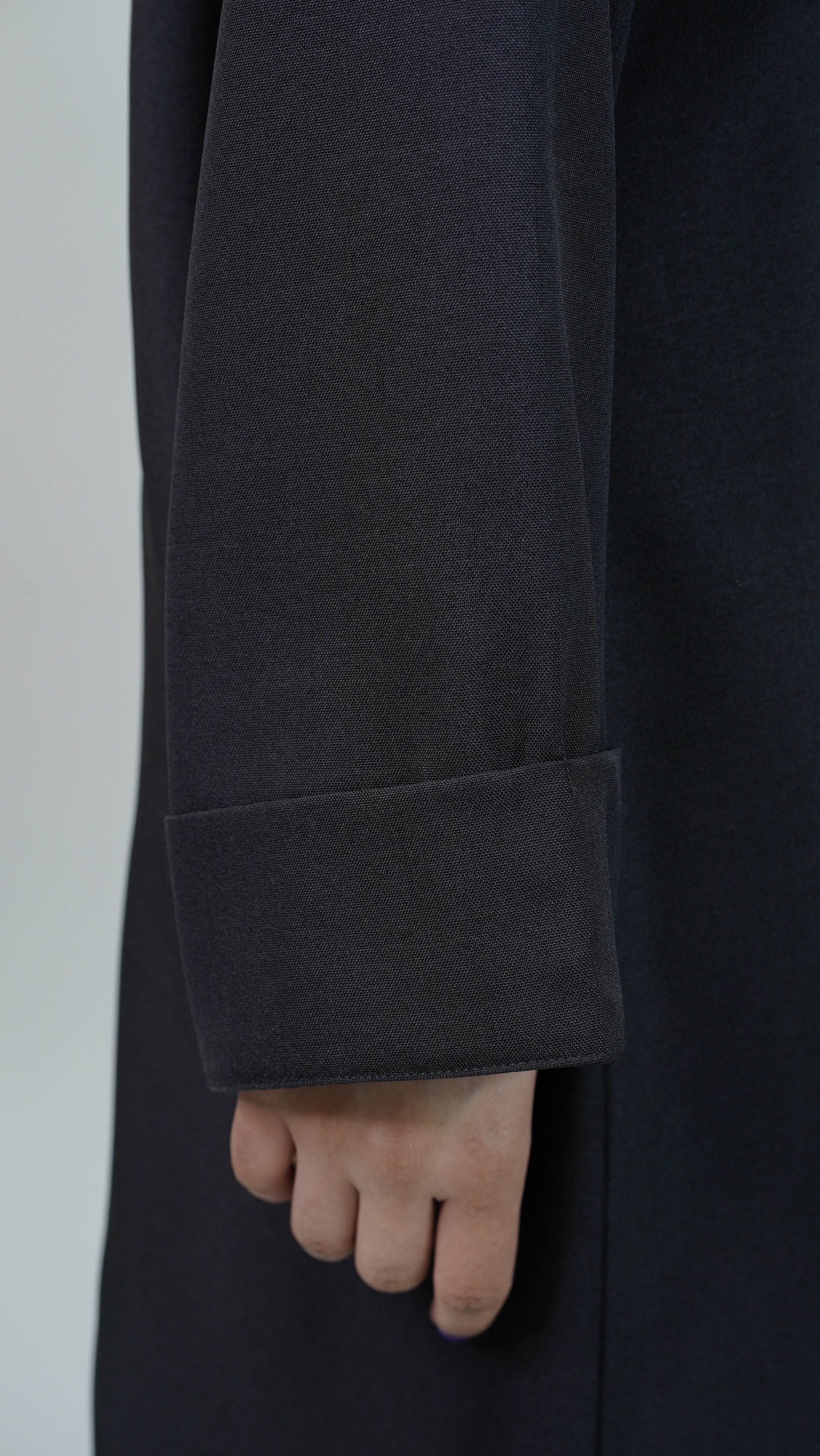 Black Linen Abaya