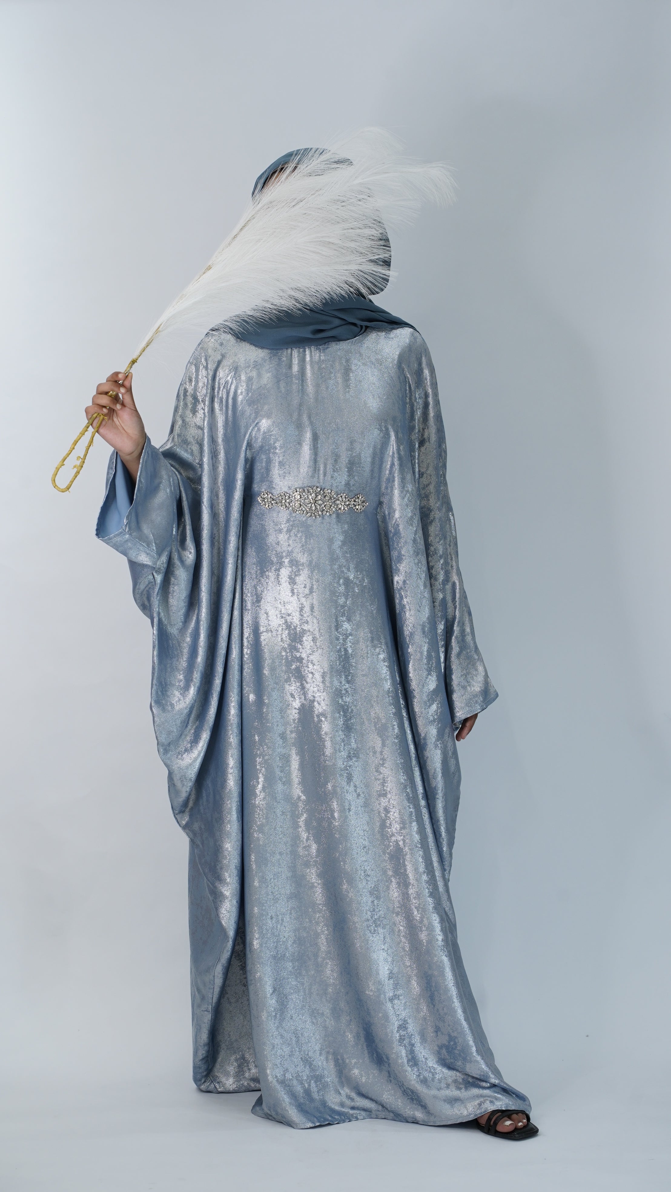 Noor Light Blue Abaya