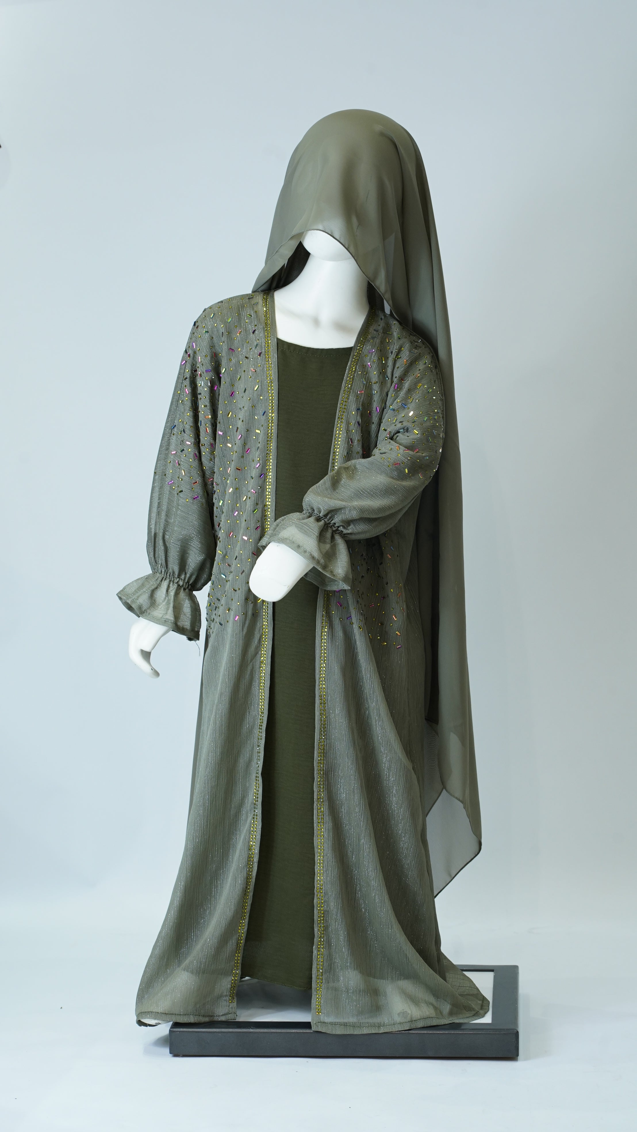Barin Armi Green Kids Abaya